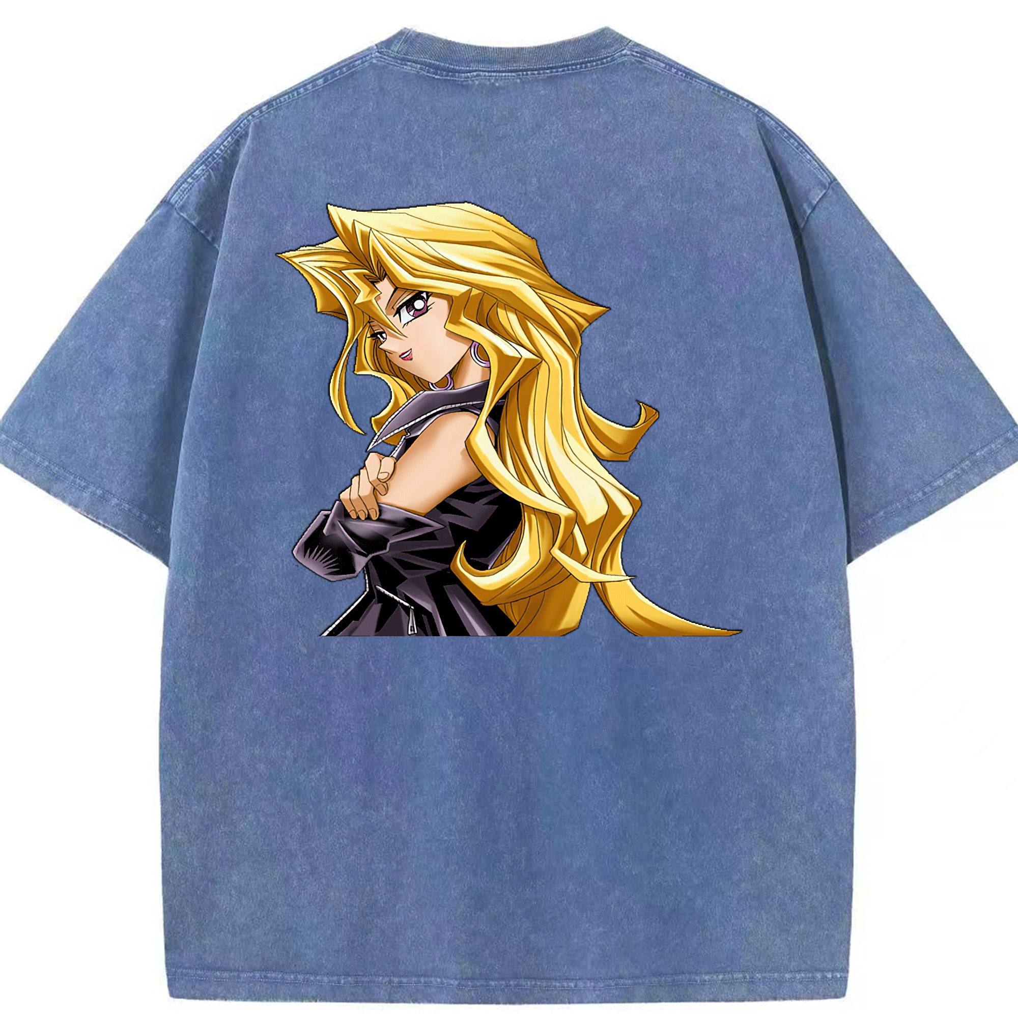 （画像用） 遊☆戯☆王 Yu-Gi-Oh! 綿100% ヴィンテージ風 半袖Tシャツ（背面プリント）