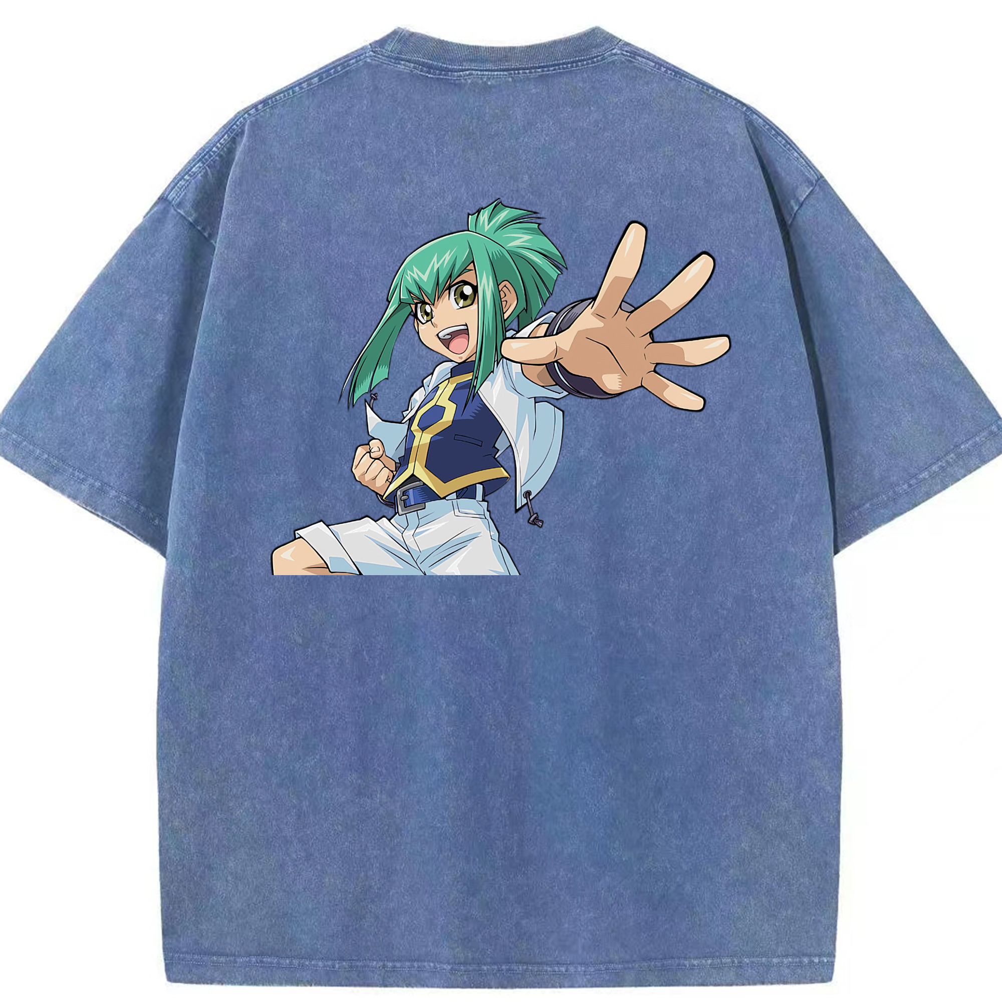 （画像用） 遊☆戯☆王 Yu-Gi-Oh! 綿100% ヴィンテージ風 半袖Tシャツ（背面プリント）
