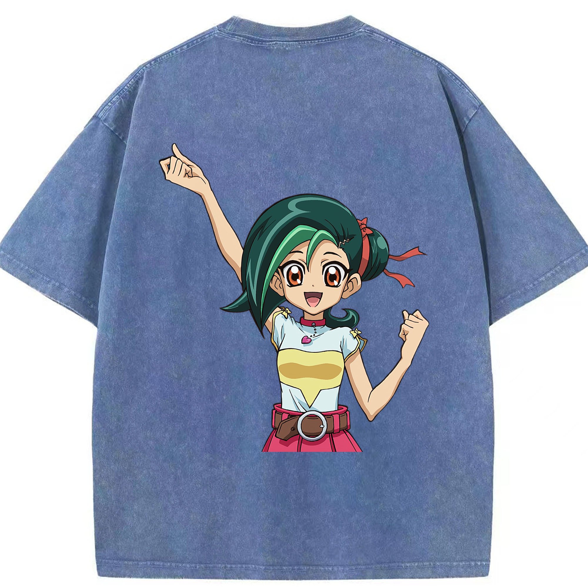 （画像用） 遊☆戯☆王 Yu-Gi-Oh! 綿100% ヴィンテージ風 半袖Tシャツ（背面プリント）