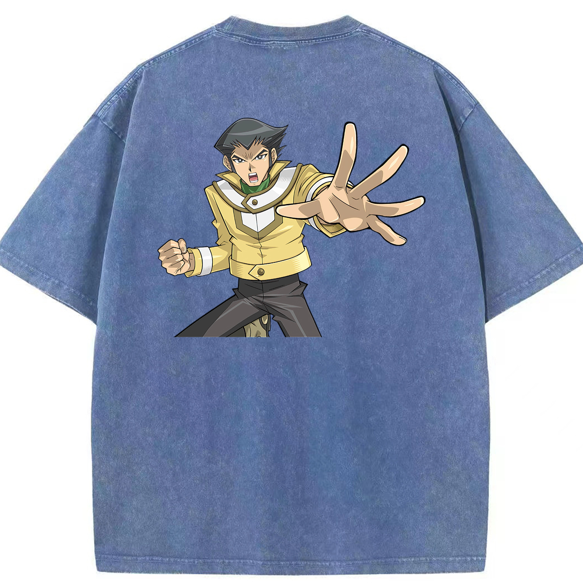 （画像用） 遊☆戯☆王 Yu-Gi-Oh! 綿100% ヴィンテージ風 半袖Tシャツ（背面プリント）
