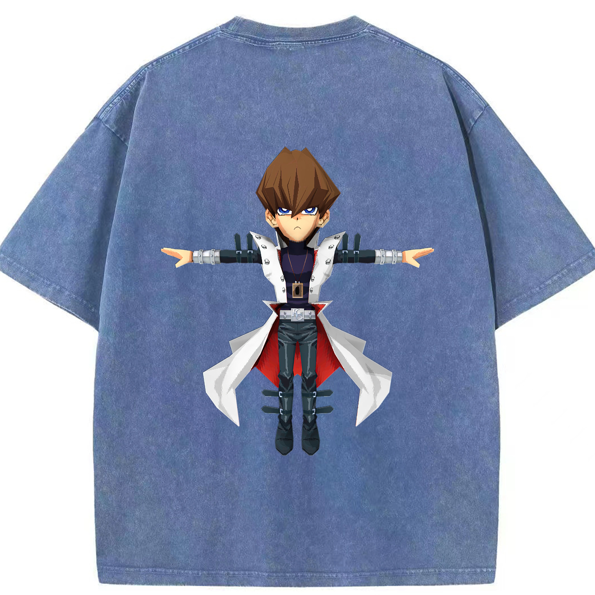 （画像用） 遊☆戯☆王 Yu-Gi-Oh! 綿100% ヴィンテージ風 半袖Tシャツ（背面プリント）