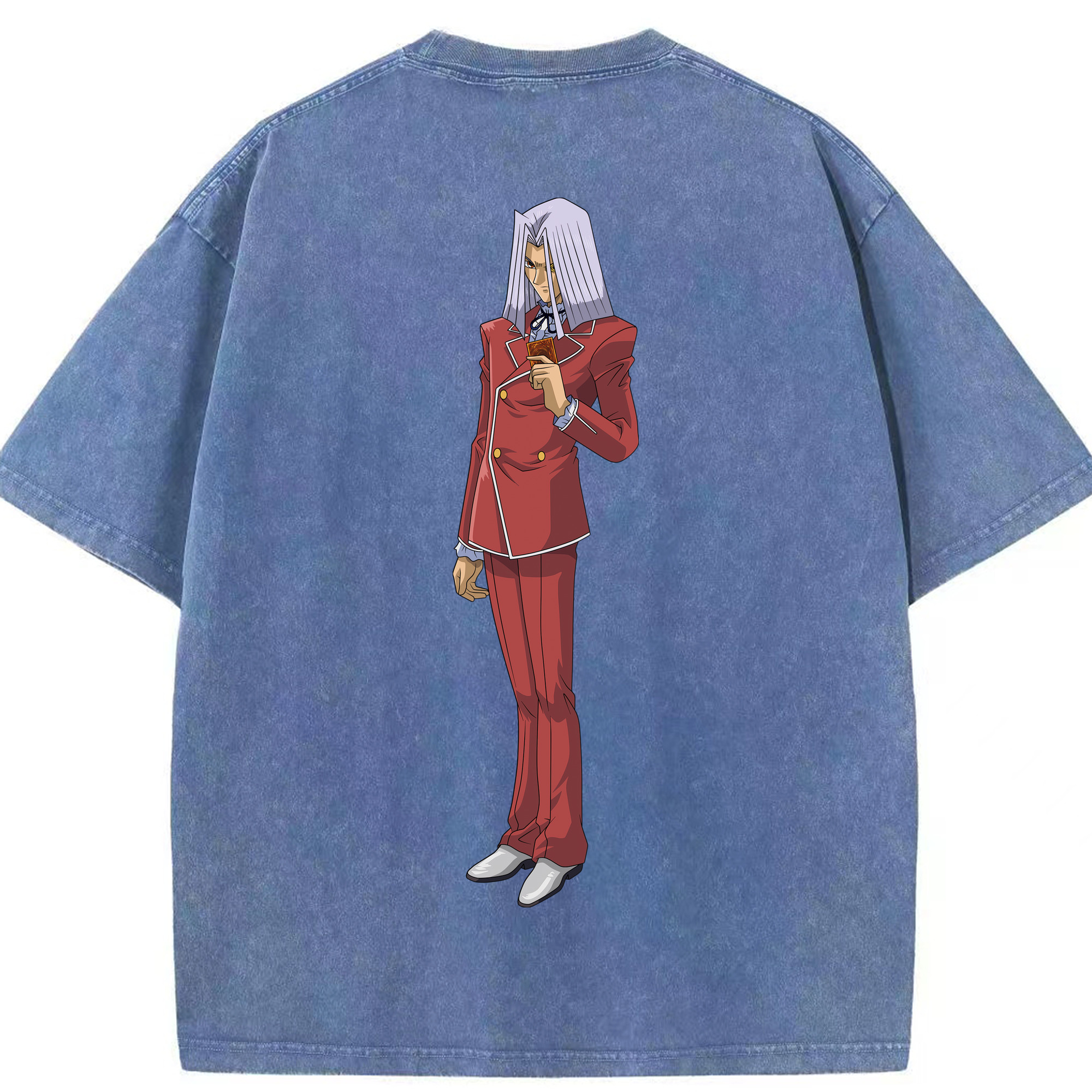 （画像用） 遊☆戯☆王 Yu-Gi-Oh! 綿100% ヴィンテージ風 半袖Tシャツ（背面プリント）