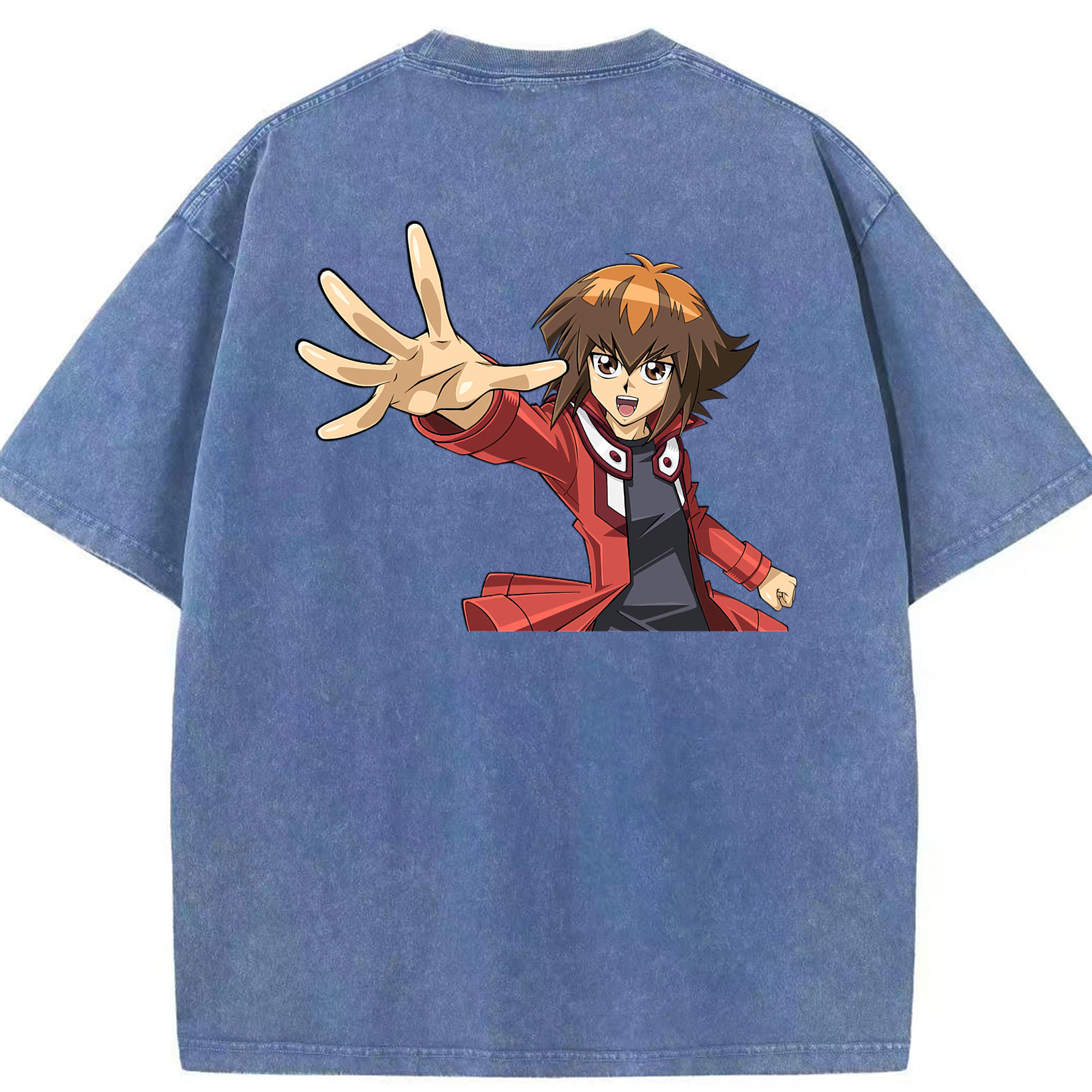 （画像用） 遊☆戯☆王 Yu-Gi-Oh! 綿100% ヴィンテージ風 半袖Tシャツ（背面プリント）