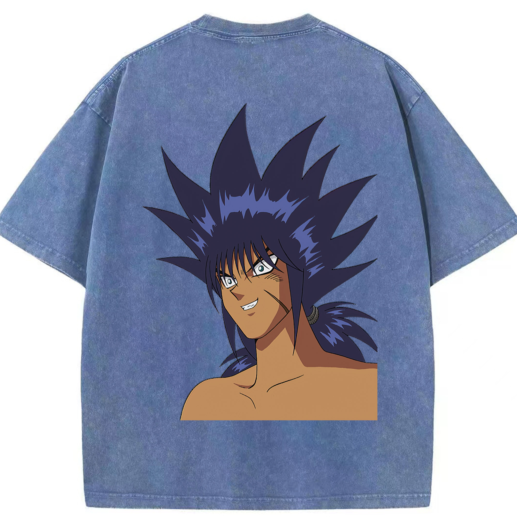 （画像用） 遊☆戯☆王 Yu-Gi-Oh! 綿100% ヴィンテージ風 半袖Tシャツ（背面プリント）