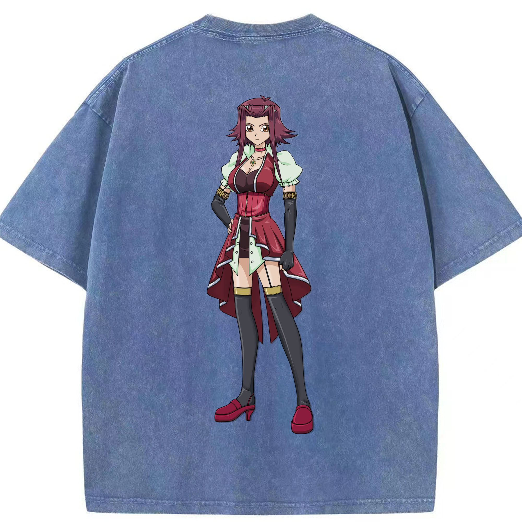 （画像用） 遊☆戯☆王 Yu-Gi-Oh! 綿100% ヴィンテージ風 半袖Tシャツ（背面プリント）