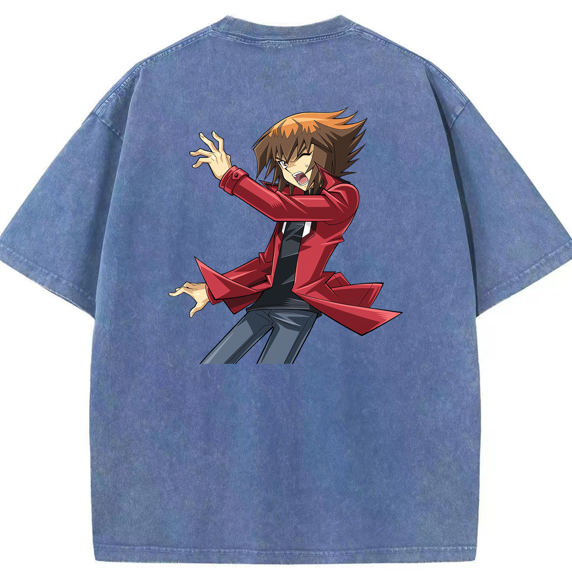 （画像用） 遊☆戯☆王 Yu-Gi-Oh! 綿100% ヴィンテージ風 半袖Tシャツ（背面プリント）