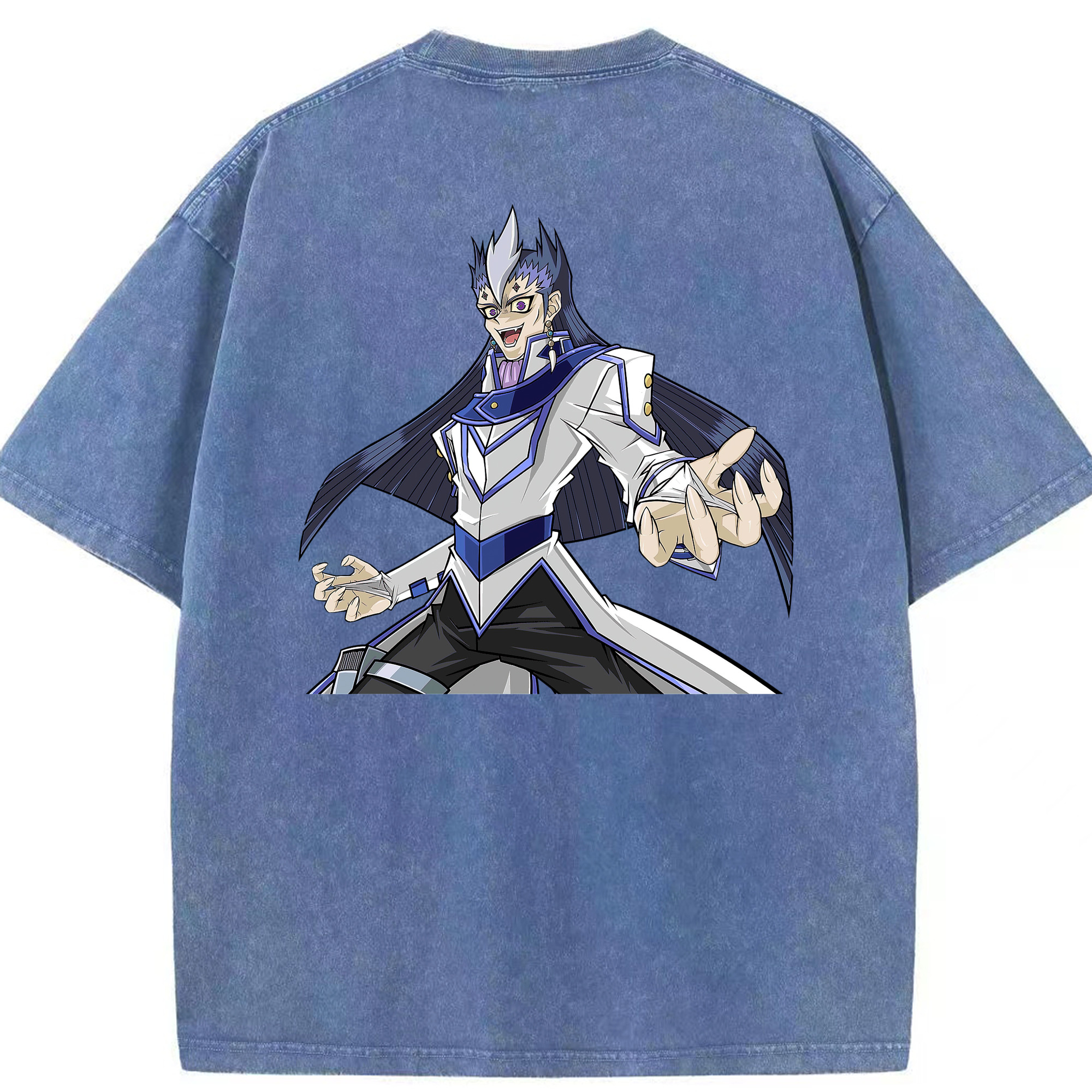 （画像用） 遊☆戯☆王 Yu-Gi-Oh! 綿100% ヴィンテージ風 半袖Tシャツ（背面プリント）