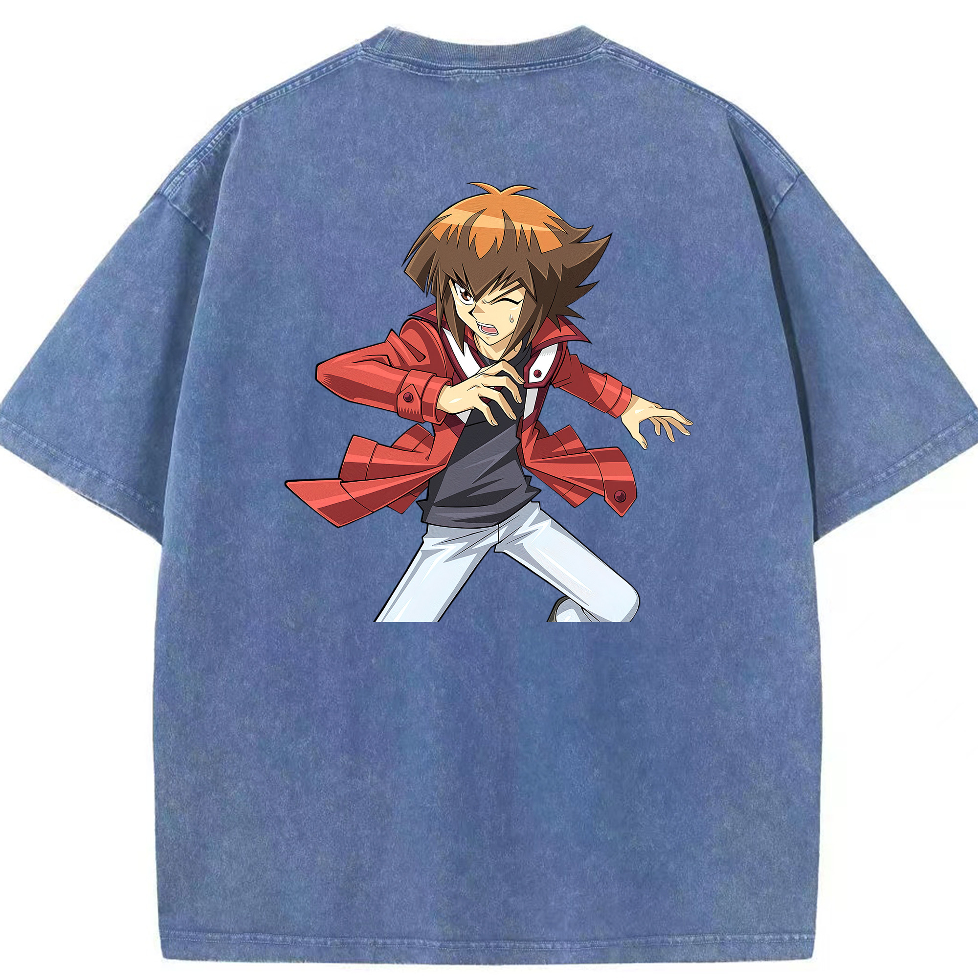 （画像用） 遊☆戯☆王 Yu-Gi-Oh! 綿100% ヴィンテージ風 半袖Tシャツ（背面プリント）