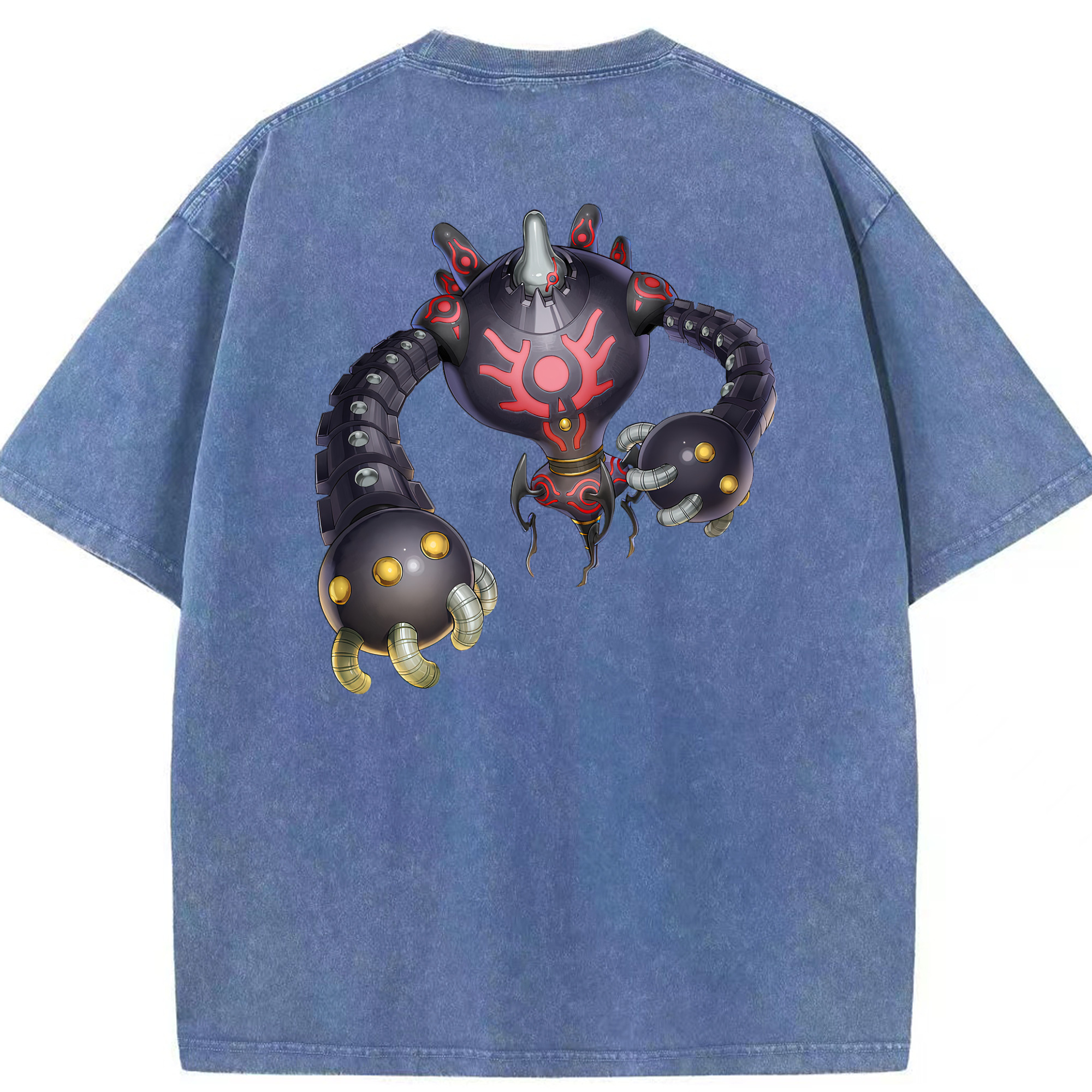 （画像用） 遊☆戯☆王 Yu-Gi-Oh! 綿100% ヴィンテージ風 半袖Tシャツ（背面プリント）