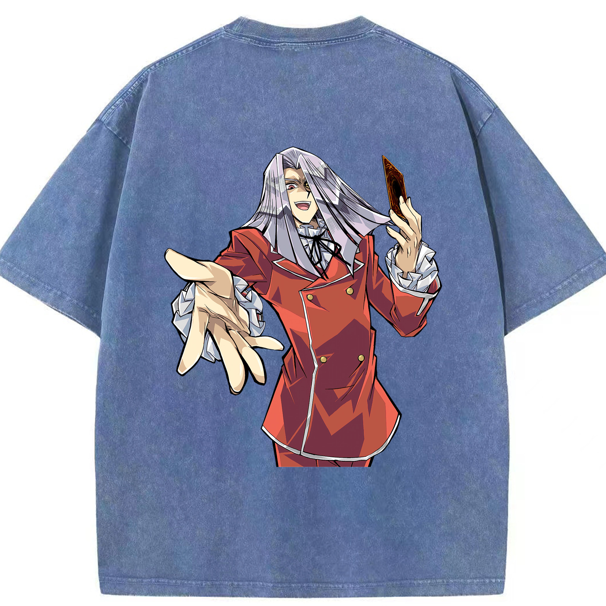 （画像用） 遊☆戯☆王 Yu-Gi-Oh! 綿100% ヴィンテージ風 半袖Tシャツ（背面プリント）