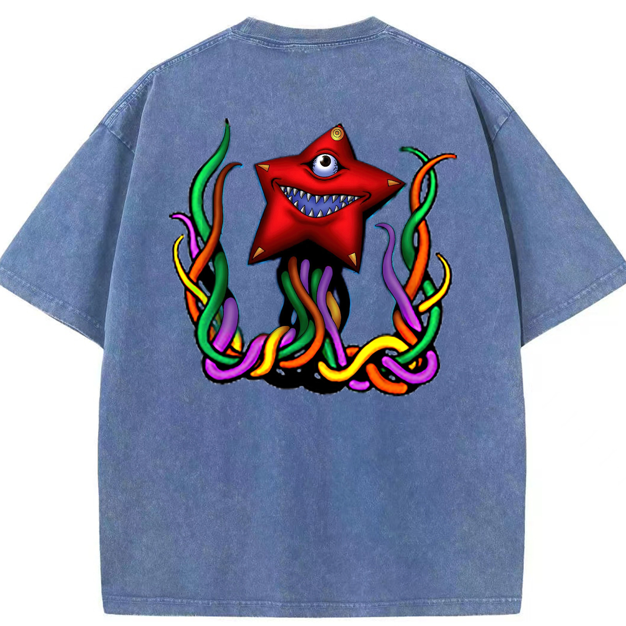 （画像用） 遊☆戯☆王 Yu-Gi-Oh! 綿100% ヴィンテージ風 半袖Tシャツ（背面プリント）