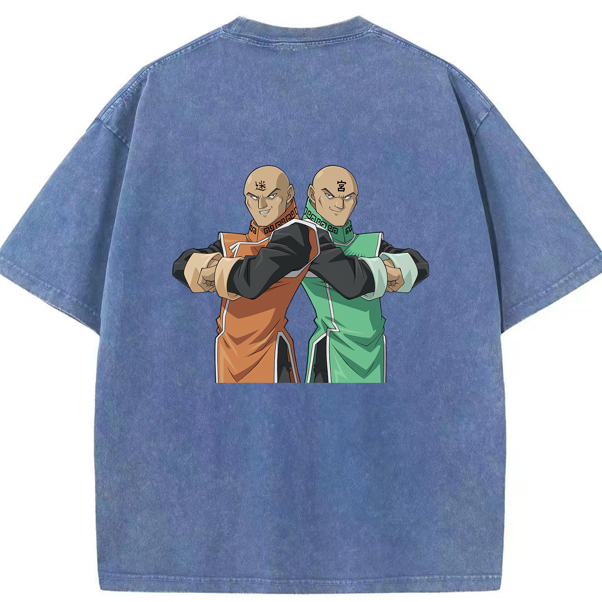 （画像用） 遊☆戯☆王 Yu-Gi-Oh! 綿100% ヴィンテージ風 半袖Tシャツ（背面プリント）