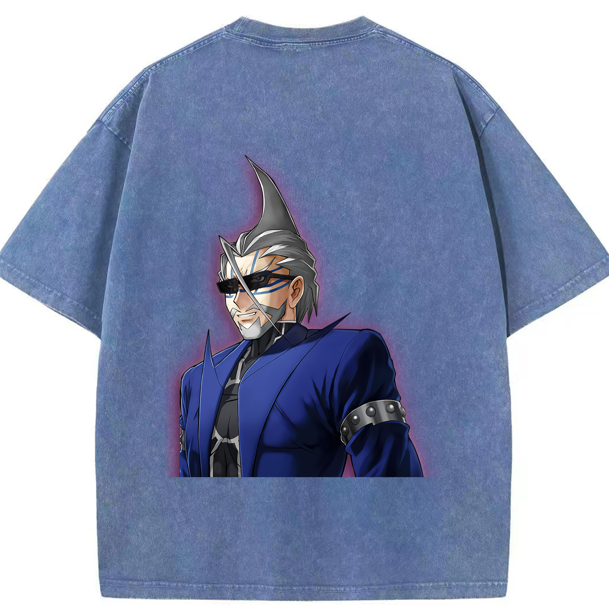 （画像用） 遊☆戯☆王 Yu-Gi-Oh! 綿100% ヴィンテージ風 半袖Tシャツ（背面プリント）