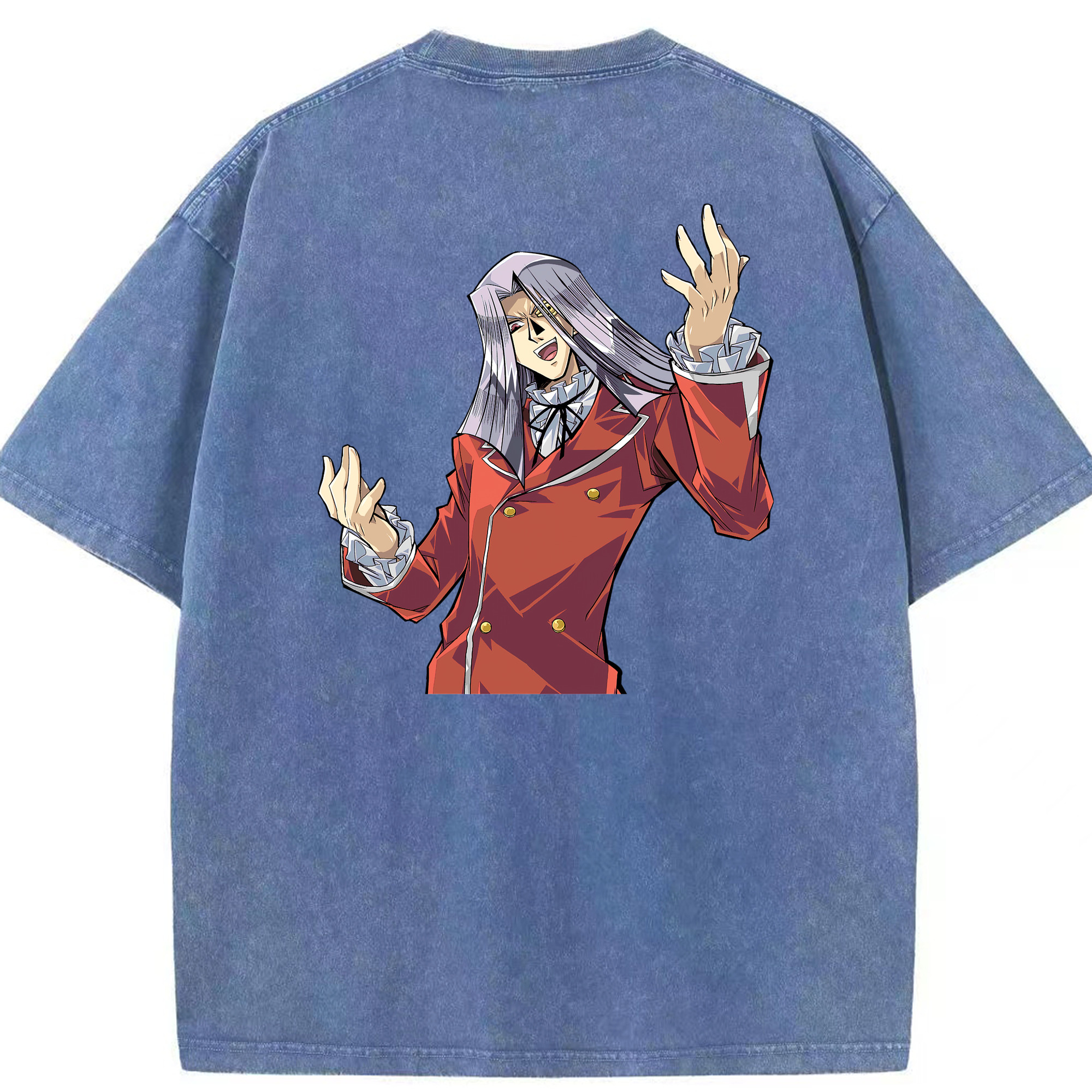 （画像用） 遊☆戯☆王 Yu-Gi-Oh! 綿100% ヴィンテージ風 半袖Tシャツ（背面プリント）