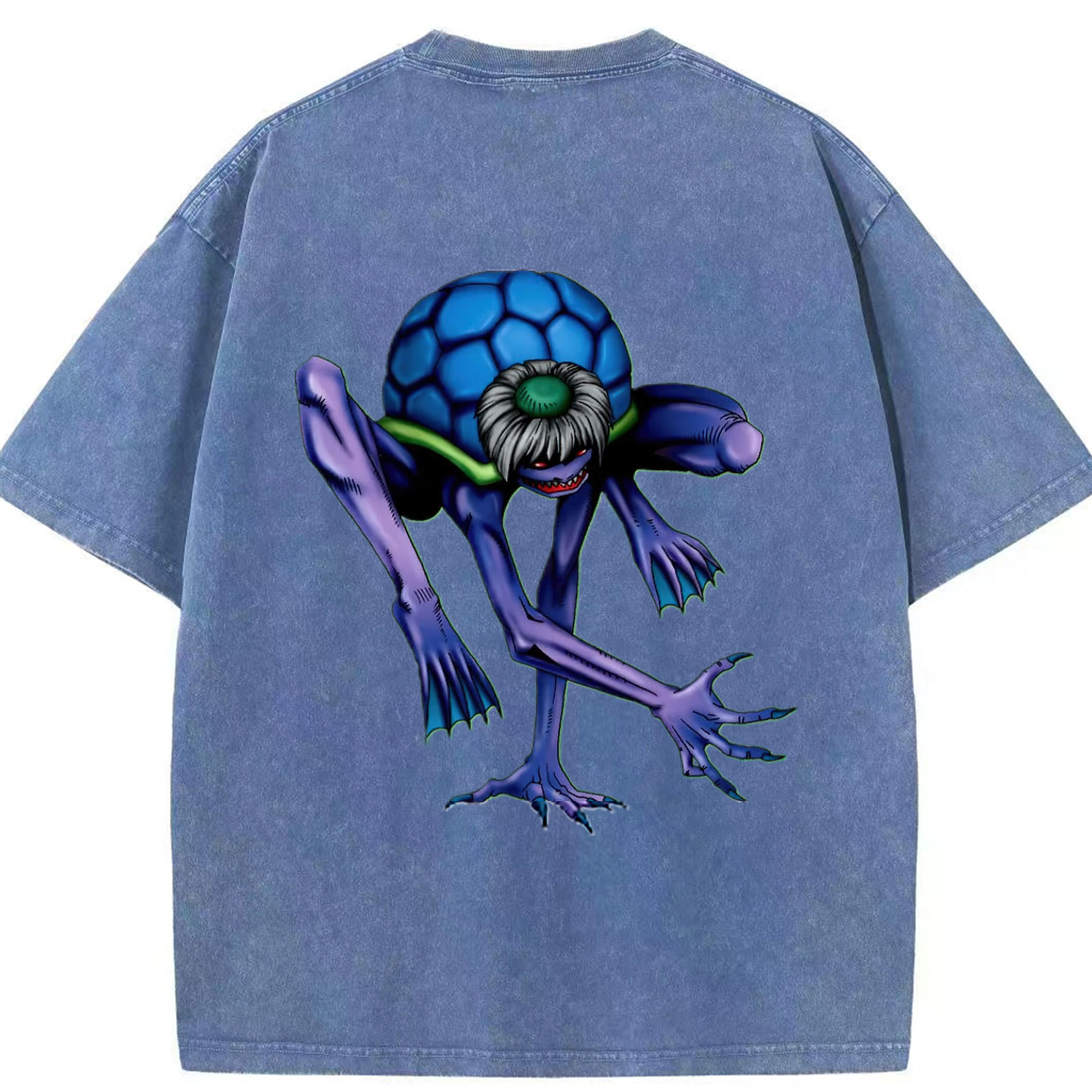 （画像用） 遊☆戯☆王 Yu-Gi-Oh! 綿100% ヴィンテージ風 半袖Tシャツ（背面プリント）