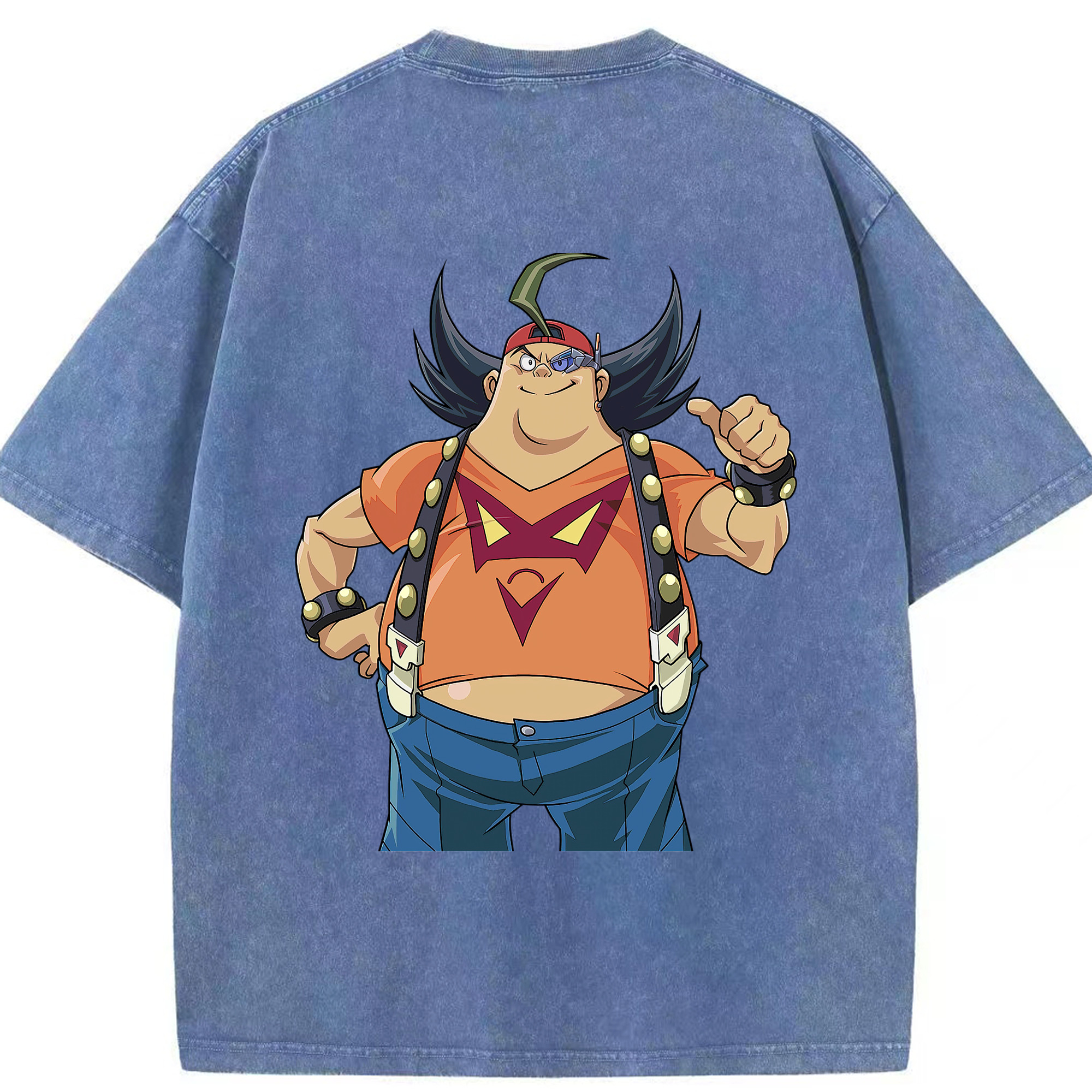 （画像用） 遊☆戯☆王 Yu-Gi-Oh! 綿100% ヴィンテージ風 半袖Tシャツ（背面プリント）
