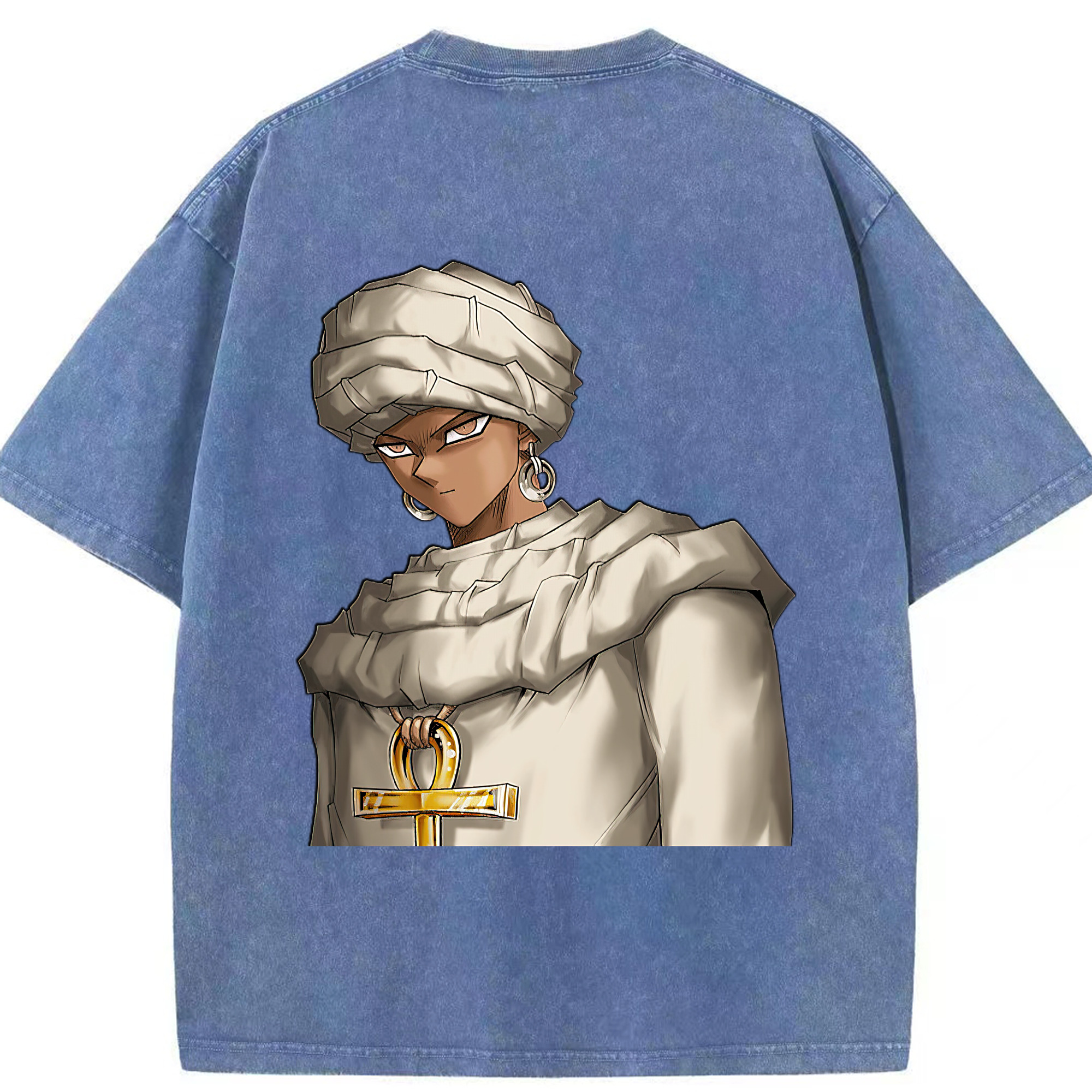 （画像用） 遊☆戯☆王 Yu-Gi-Oh! 綿100% ヴィンテージ風 半袖Tシャツ（背面プリント）