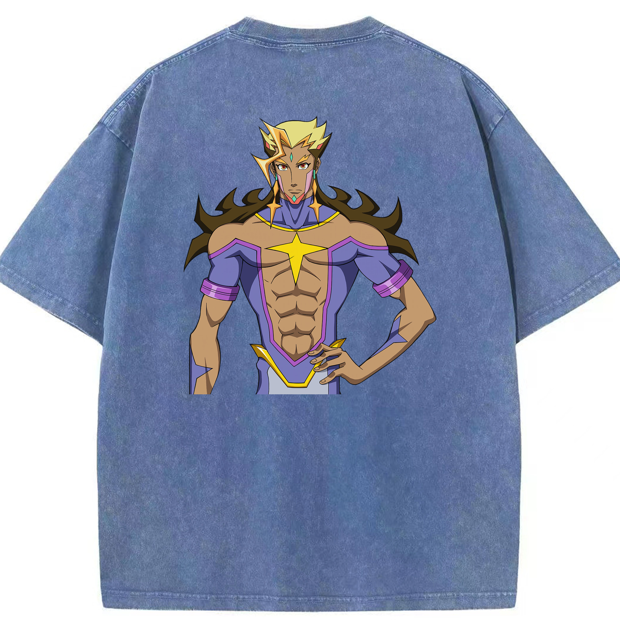 （画像用） 遊☆戯☆王 Yu-Gi-Oh! 綿100% ヴィンテージ風 半袖Tシャツ（背面プリント）