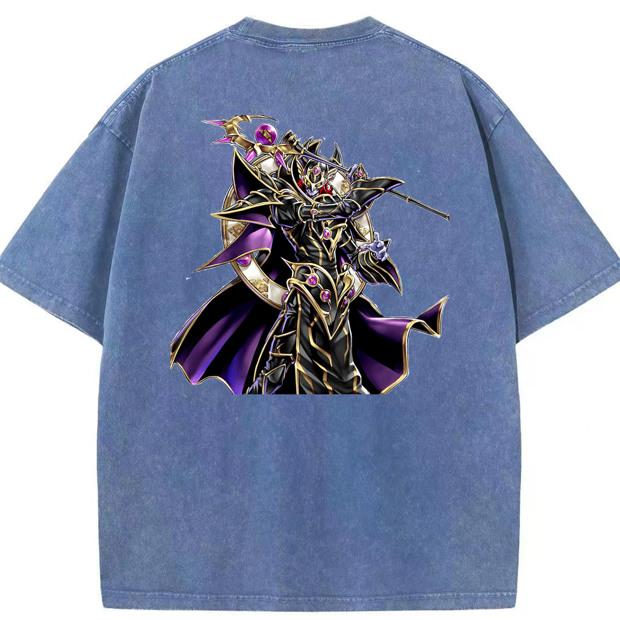 （画像用） 遊☆戯☆王 Yu-Gi-Oh! 綿100% ヴィンテージ風 半袖Tシャツ（背面プリント）