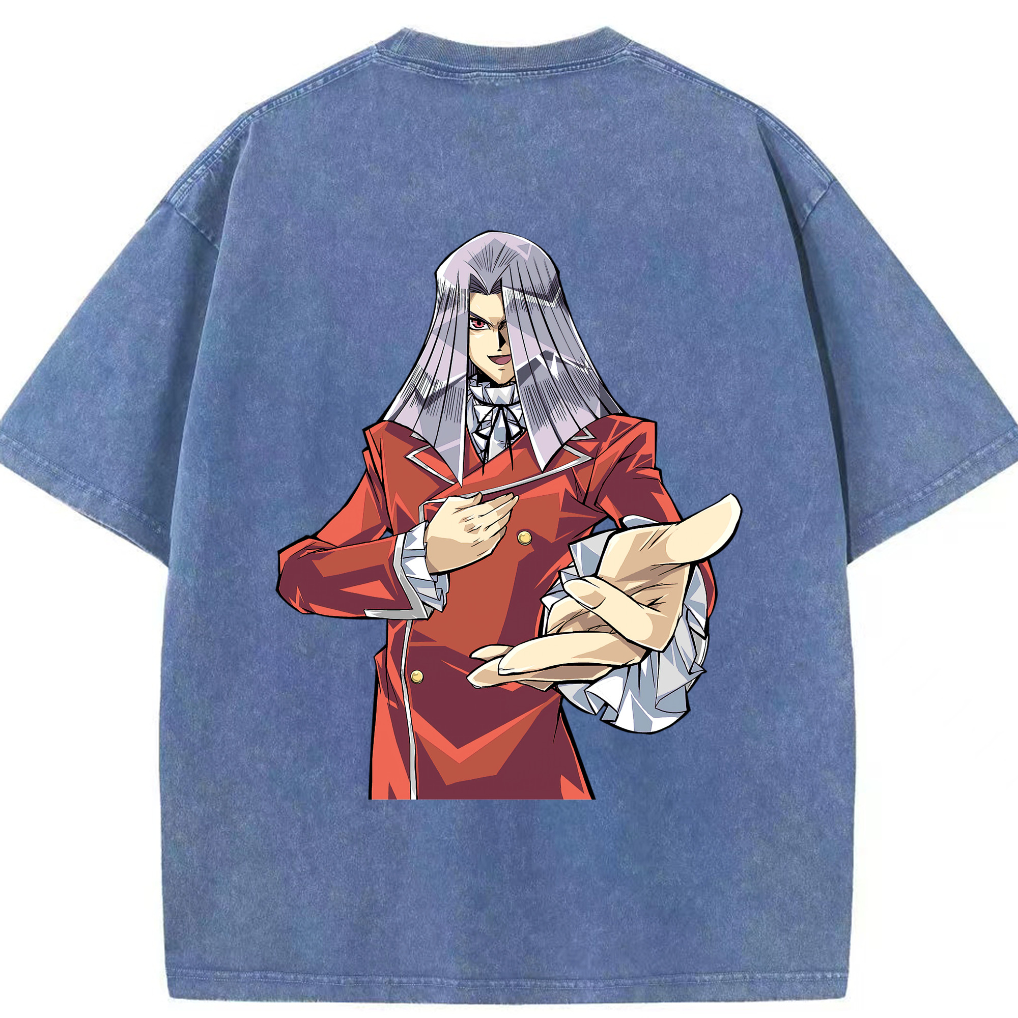 （画像用） 遊☆戯☆王 Yu-Gi-Oh! 綿100% ヴィンテージ風 半袖Tシャツ（背面プリント）