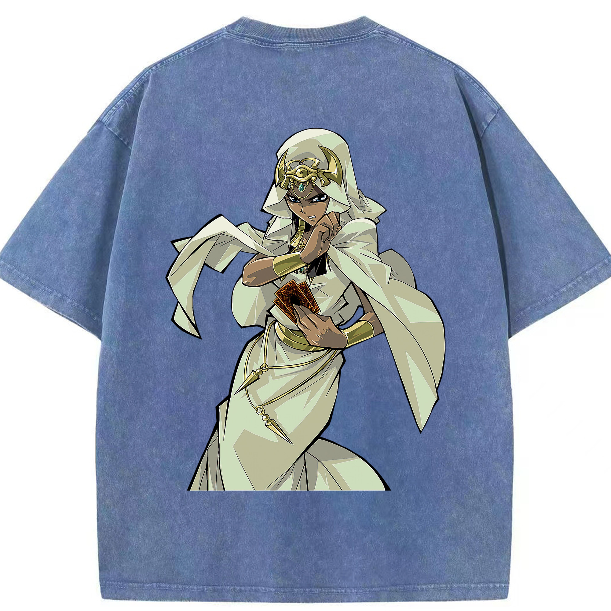 （画像用） 遊☆戯☆王 Yu-Gi-Oh! 綿100% ヴィンテージ風 半袖Tシャツ（背面プリント）