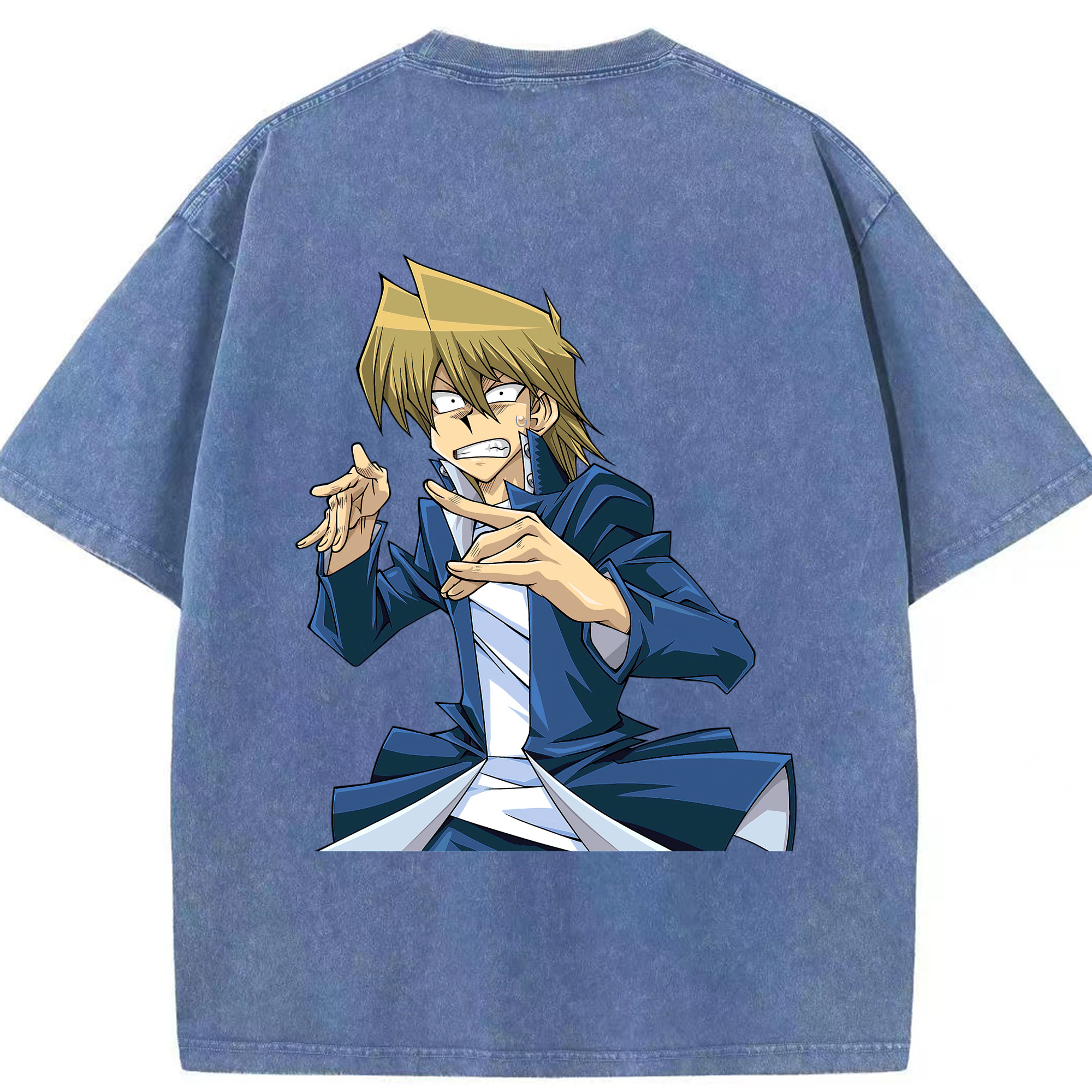 （画像用） 遊☆戯☆王 Yu-Gi-Oh! 綿100% ヴィンテージ風 半袖Tシャツ（背面プリント）