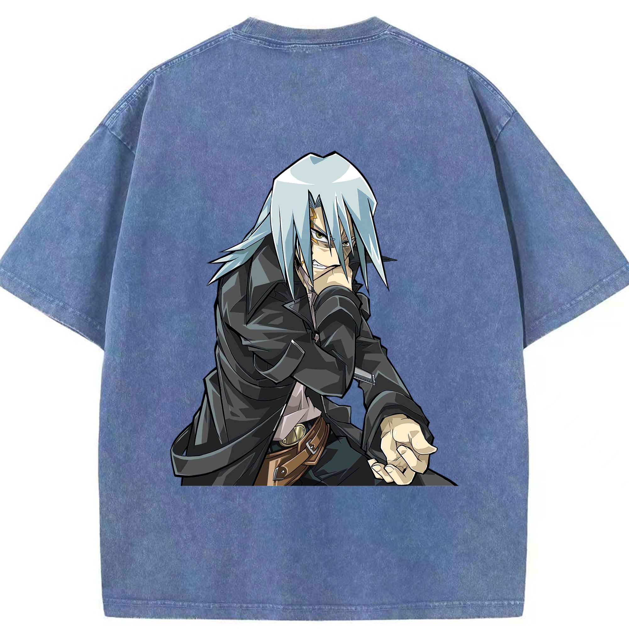 （画像用） 遊☆戯☆王 Yu-Gi-Oh! 綿100% ヴィンテージ風 半袖Tシャツ（背面プリント）