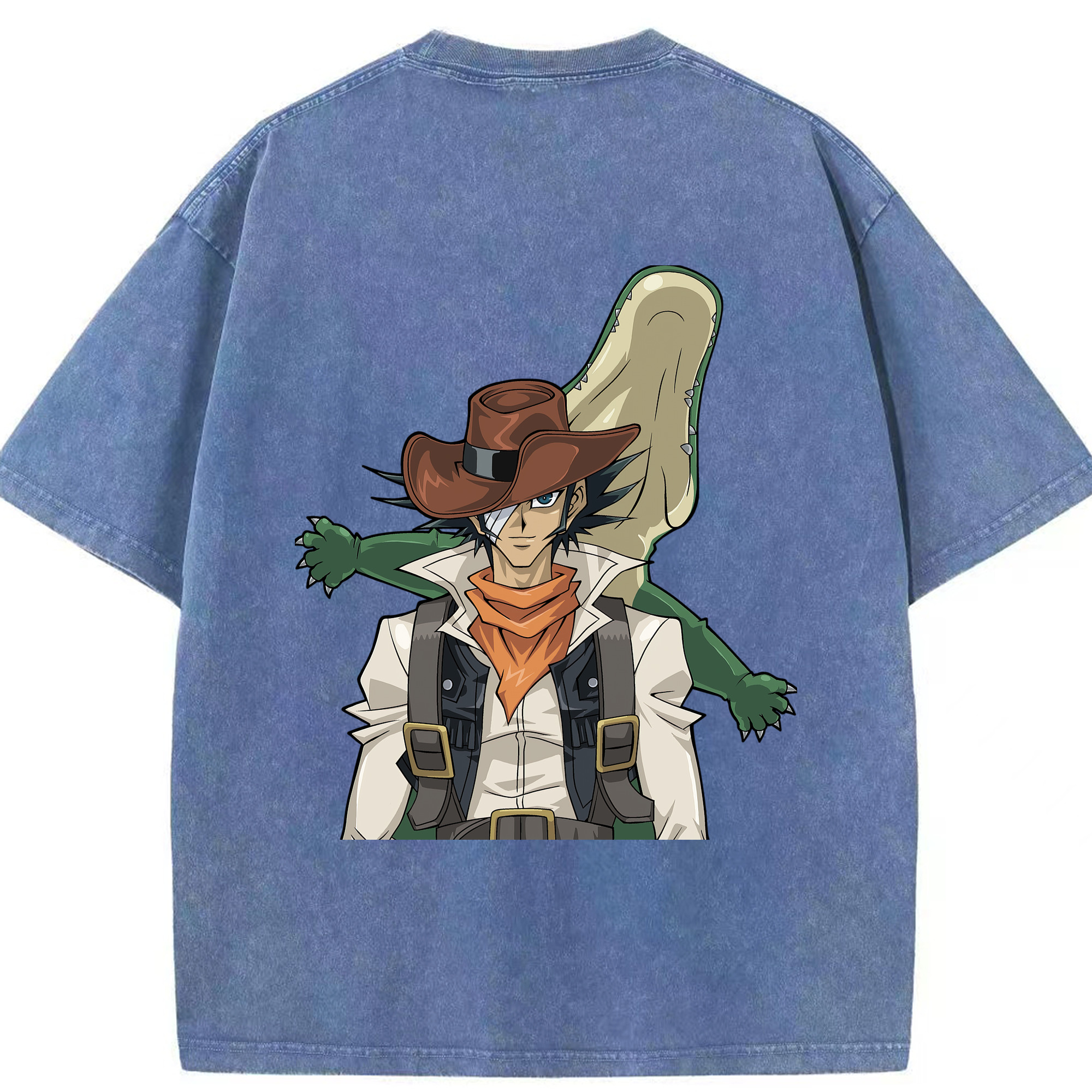（画像用） 遊☆戯☆王 Yu-Gi-Oh! 綿100% ヴィンテージ風 半袖Tシャツ（背面プリント）