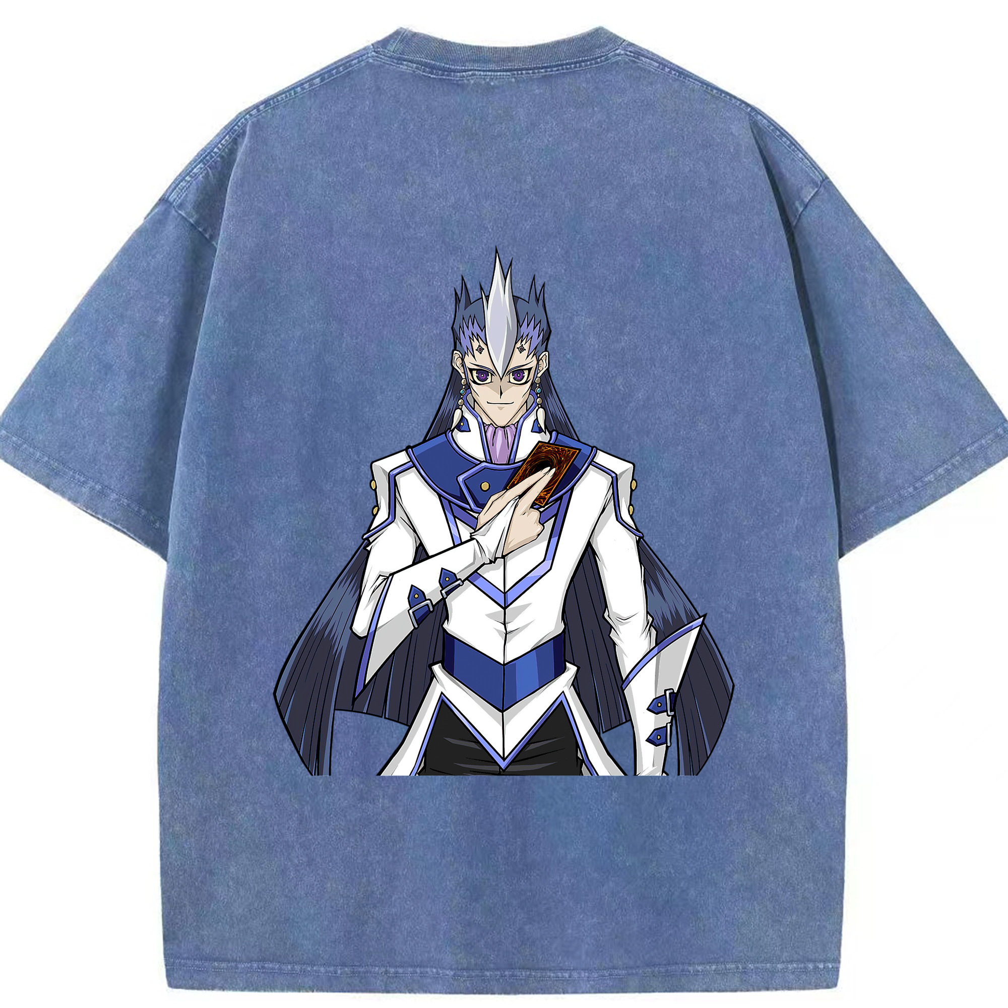 （画像用） 遊☆戯☆王 Yu-Gi-Oh! 綿100% ヴィンテージ風 半袖Tシャツ（背面プリント）