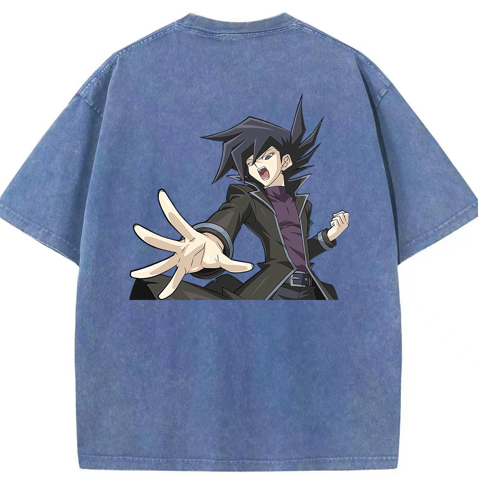 （画像用） 遊☆戯☆王 Yu-Gi-Oh! 綿100% ヴィンテージ風 半袖Tシャツ（背面プリント）