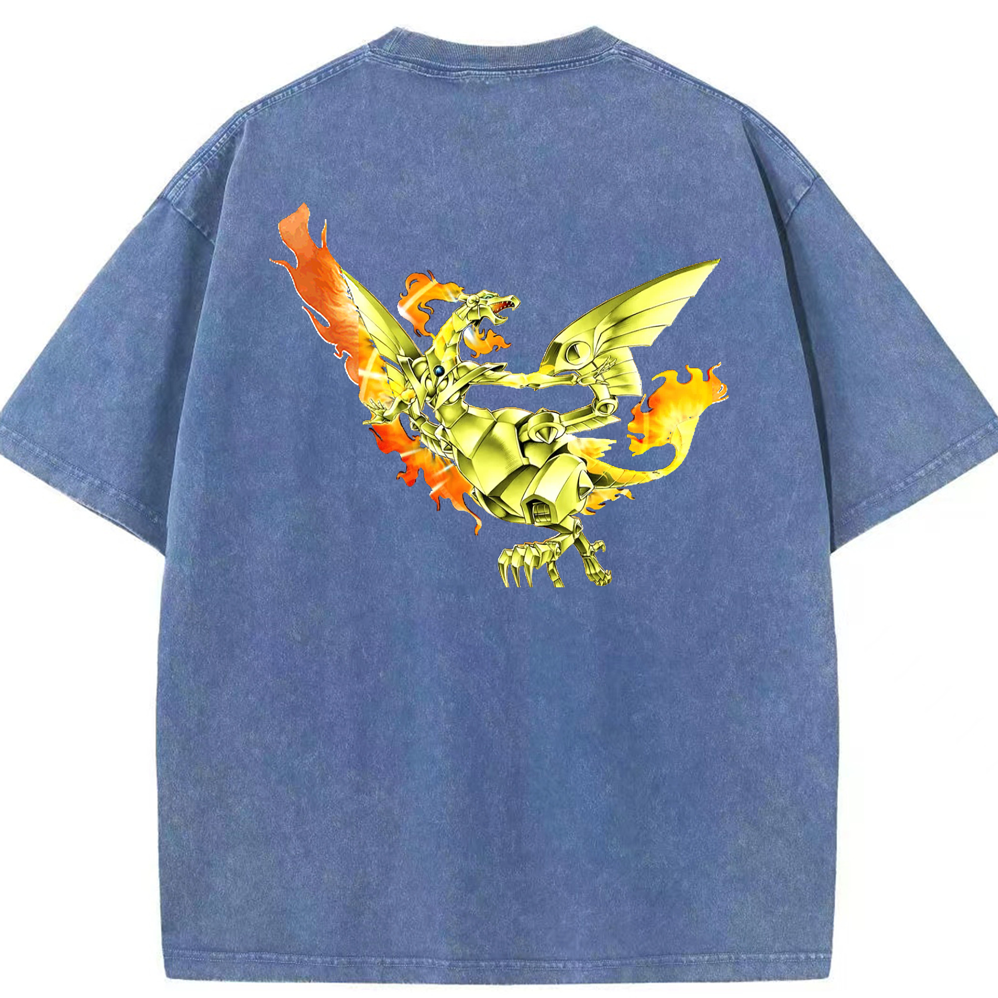 （画像用） 遊☆戯☆王 Yu-Gi-Oh! 綿100% ヴィンテージ風 半袖Tシャツ（背面プリント）