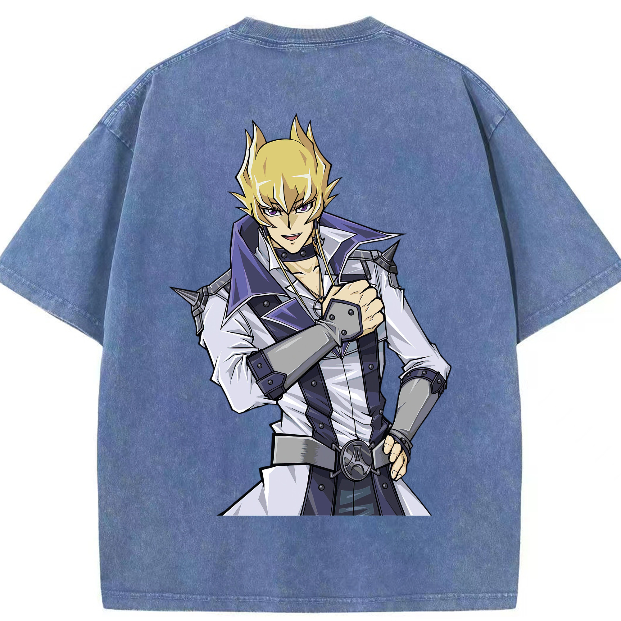 （画像用） 遊☆戯☆王 Yu-Gi-Oh! 綿100% ヴィンテージ風 半袖Tシャツ（背面プリント）