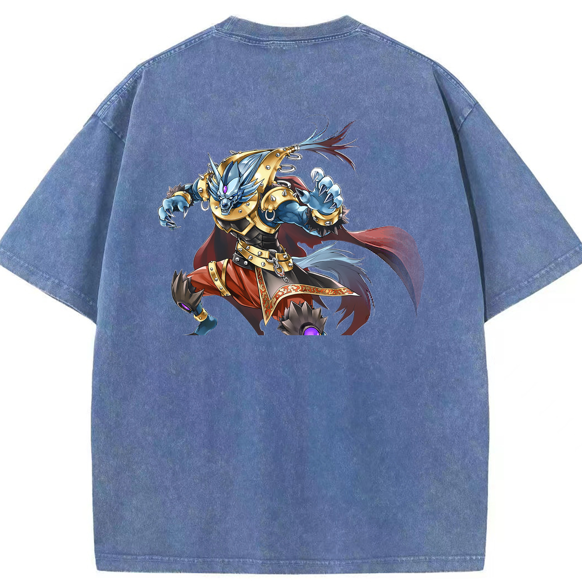 （画像用） 遊☆戯☆王 Yu-Gi-Oh! 綿100% ヴィンテージ風 半袖Tシャツ（背面プリント）