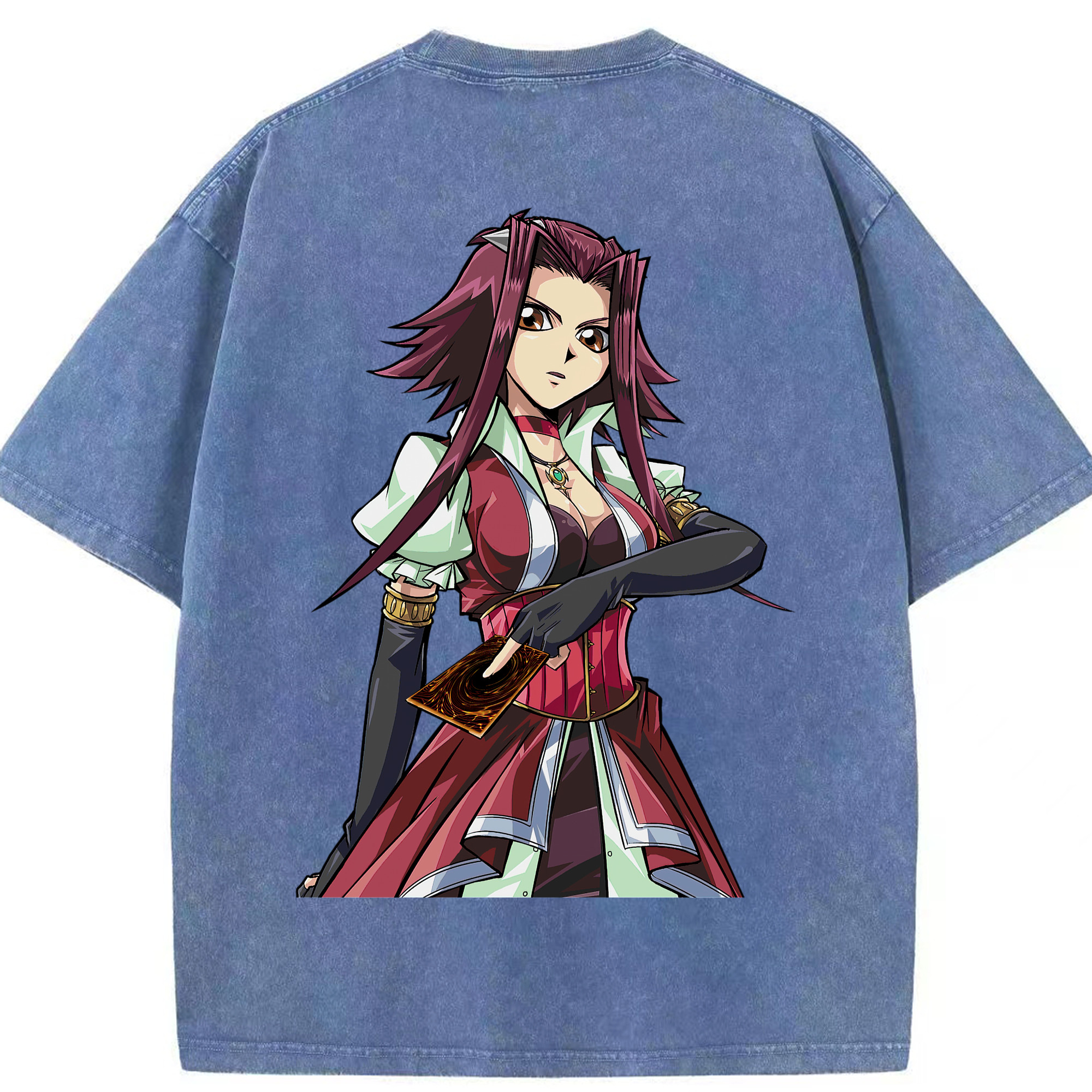 （画像用） 遊☆戯☆王 Yu-Gi-Oh! 綿100% ヴィンテージ風 半袖Tシャツ（背面プリント）