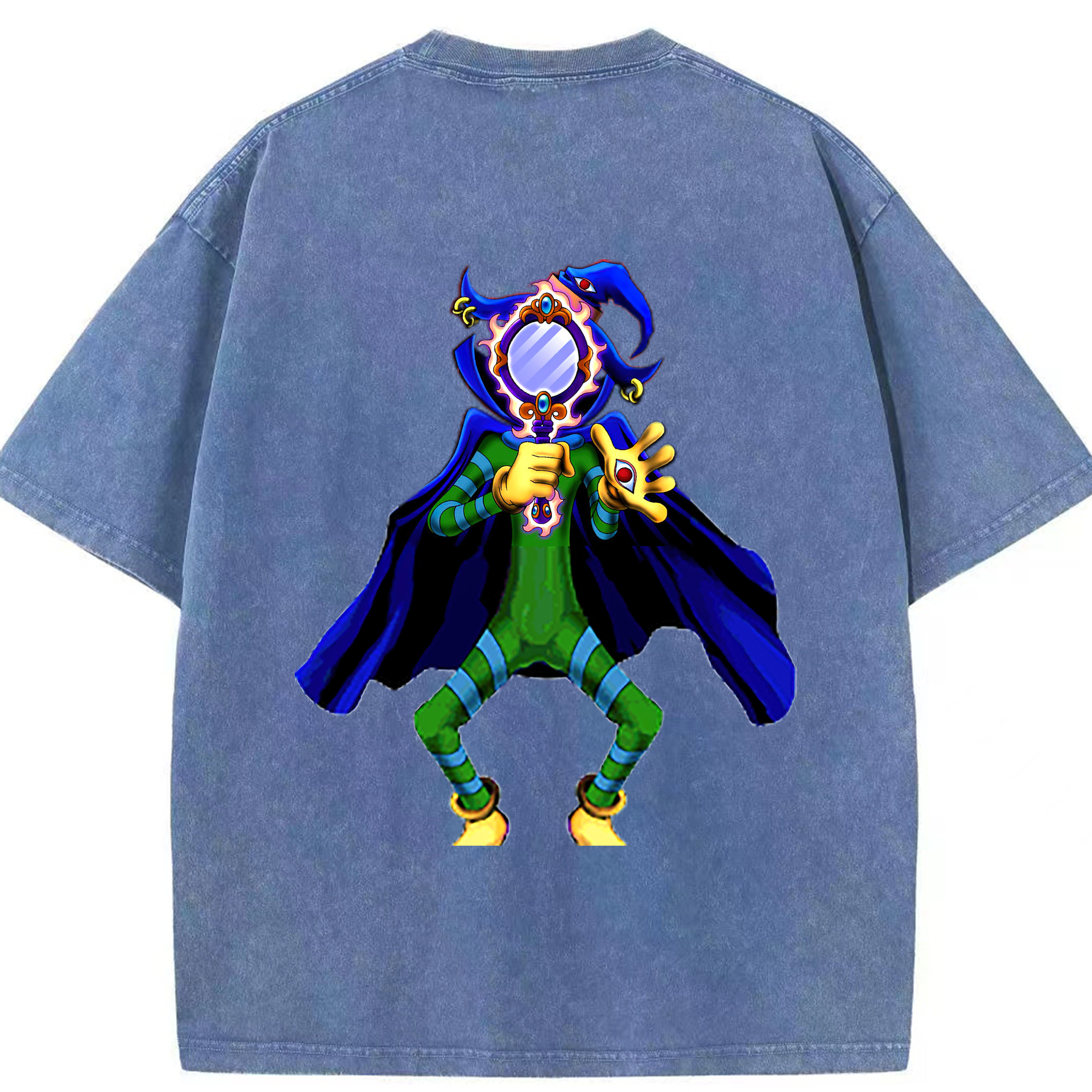 （画像用） 遊☆戯☆王 Yu-Gi-Oh! 綿100% ヴィンテージ風 半袖Tシャツ（背面プリント）