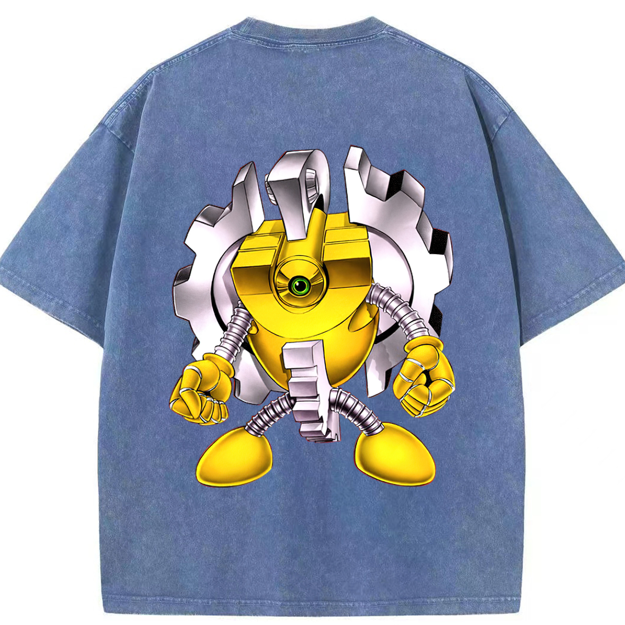 （画像用） 遊☆戯☆王 Yu-Gi-Oh! 綿100% ヴィンテージ風 半袖Tシャツ（背面プリント）