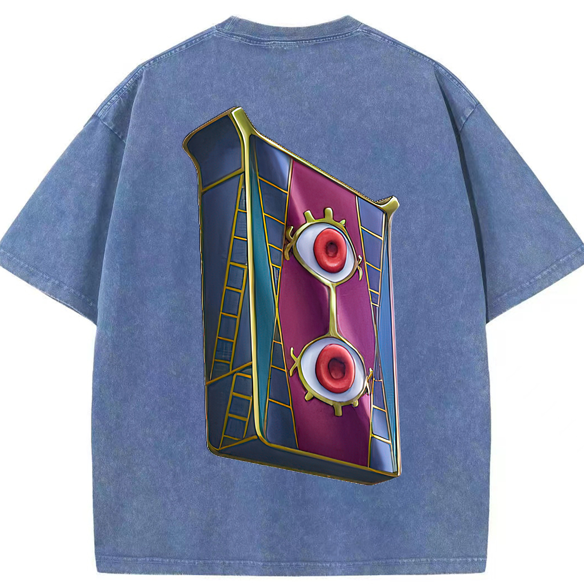 （画像用） 遊☆戯☆王 Yu-Gi-Oh! 綿100% ヴィンテージ風 半袖Tシャツ（背面プリント）