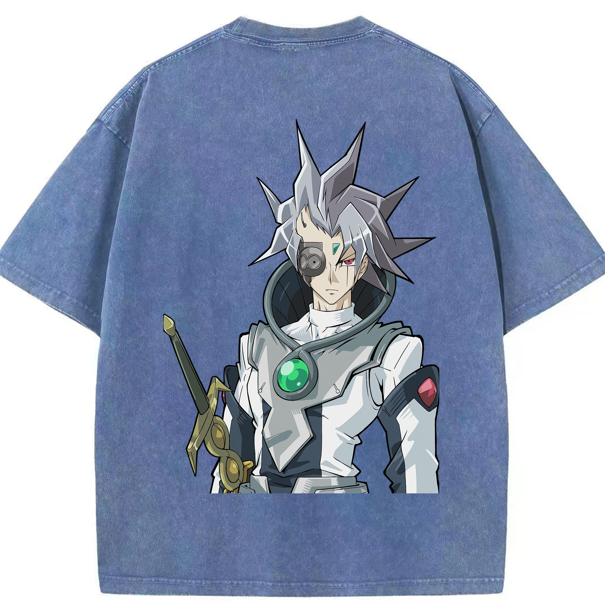 （画像用） 遊☆戯☆王 Yu-Gi-Oh! 綿100% ヴィンテージ風 半袖Tシャツ（背面プリント）