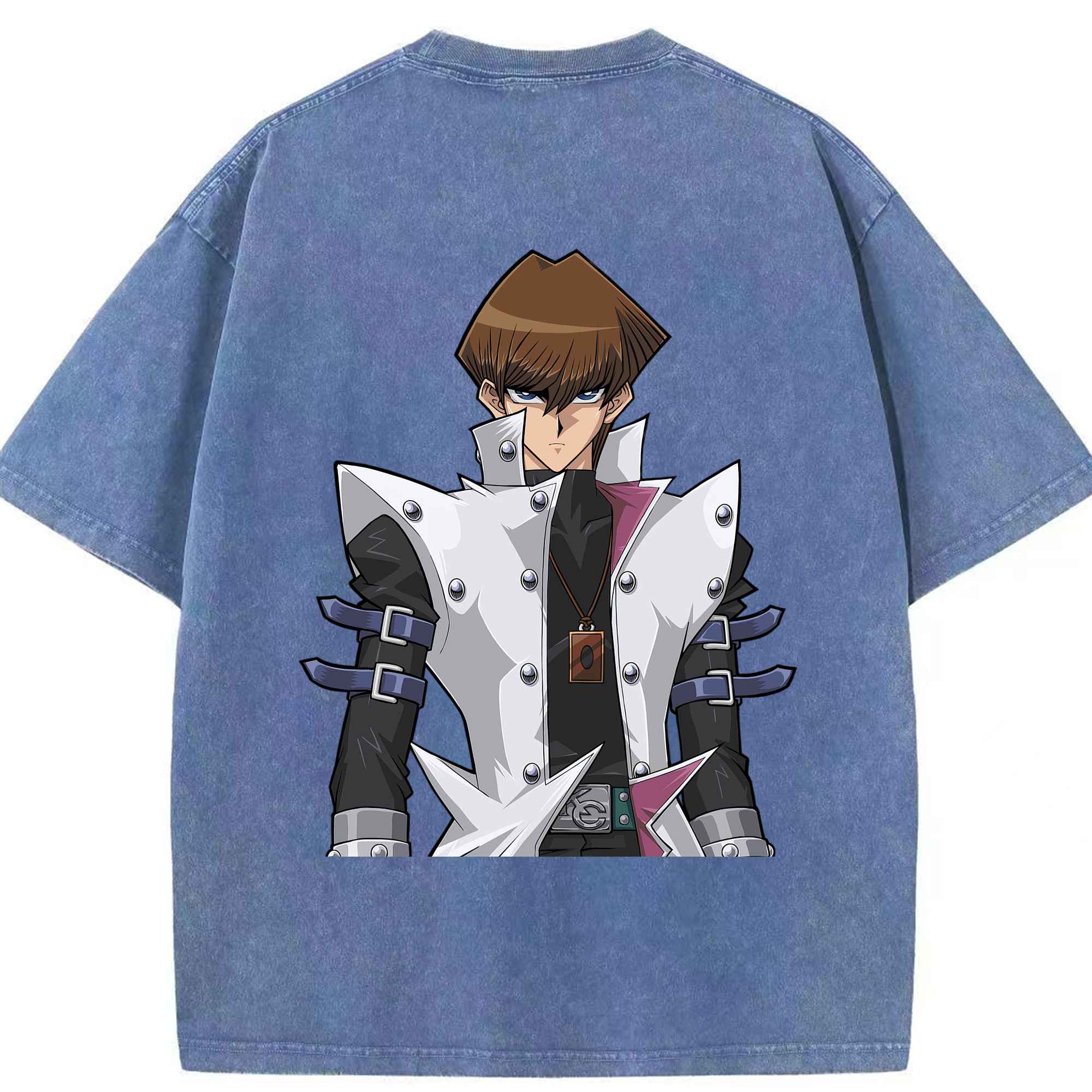 （画像用） 遊☆戯☆王 Yu-Gi-Oh! 綿100% ヴィンテージ風 半袖Tシャツ（背面プリント）