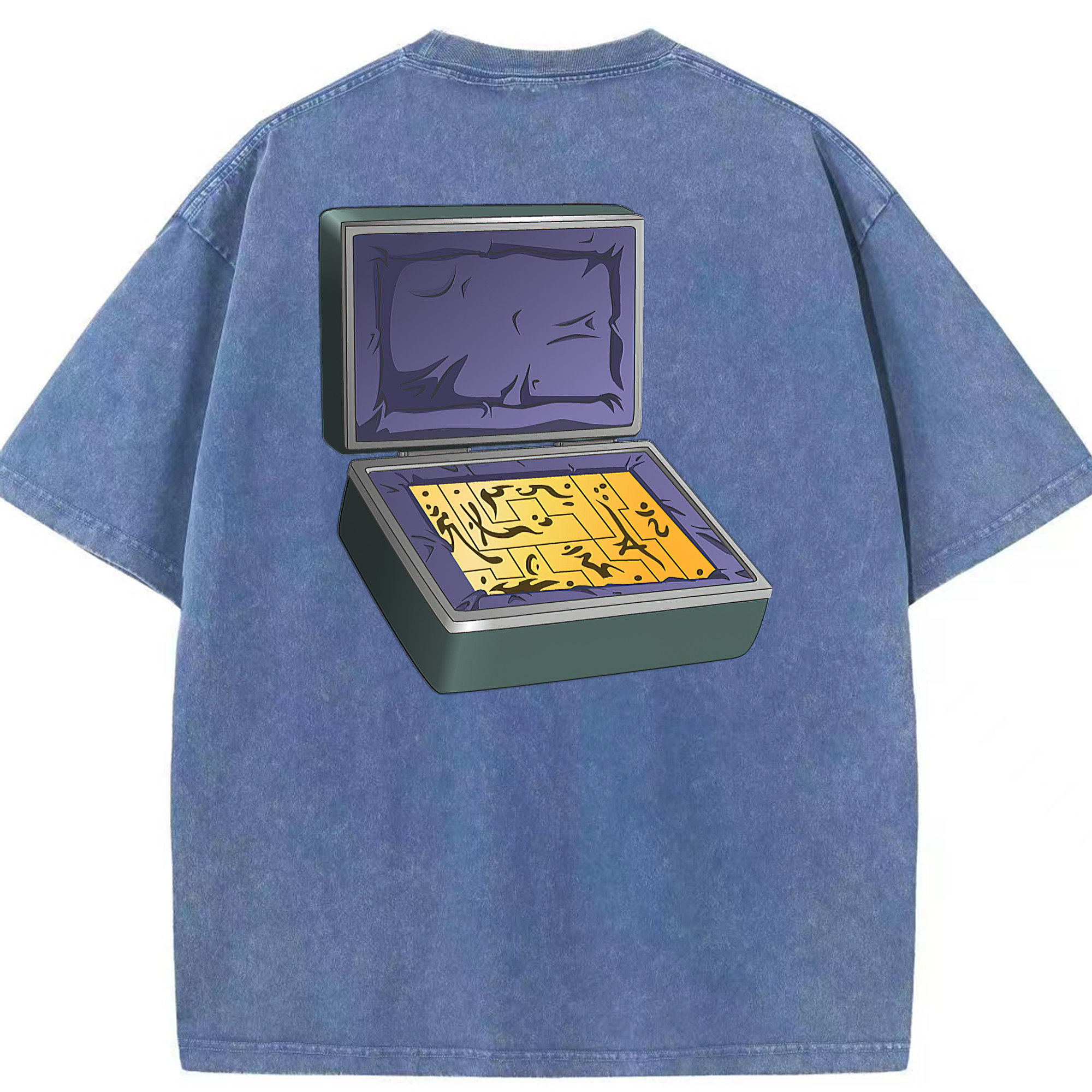 （画像用） 遊☆戯☆王 Yu-Gi-Oh! 綿100% ヴィンテージ風 半袖Tシャツ（背面プリント）