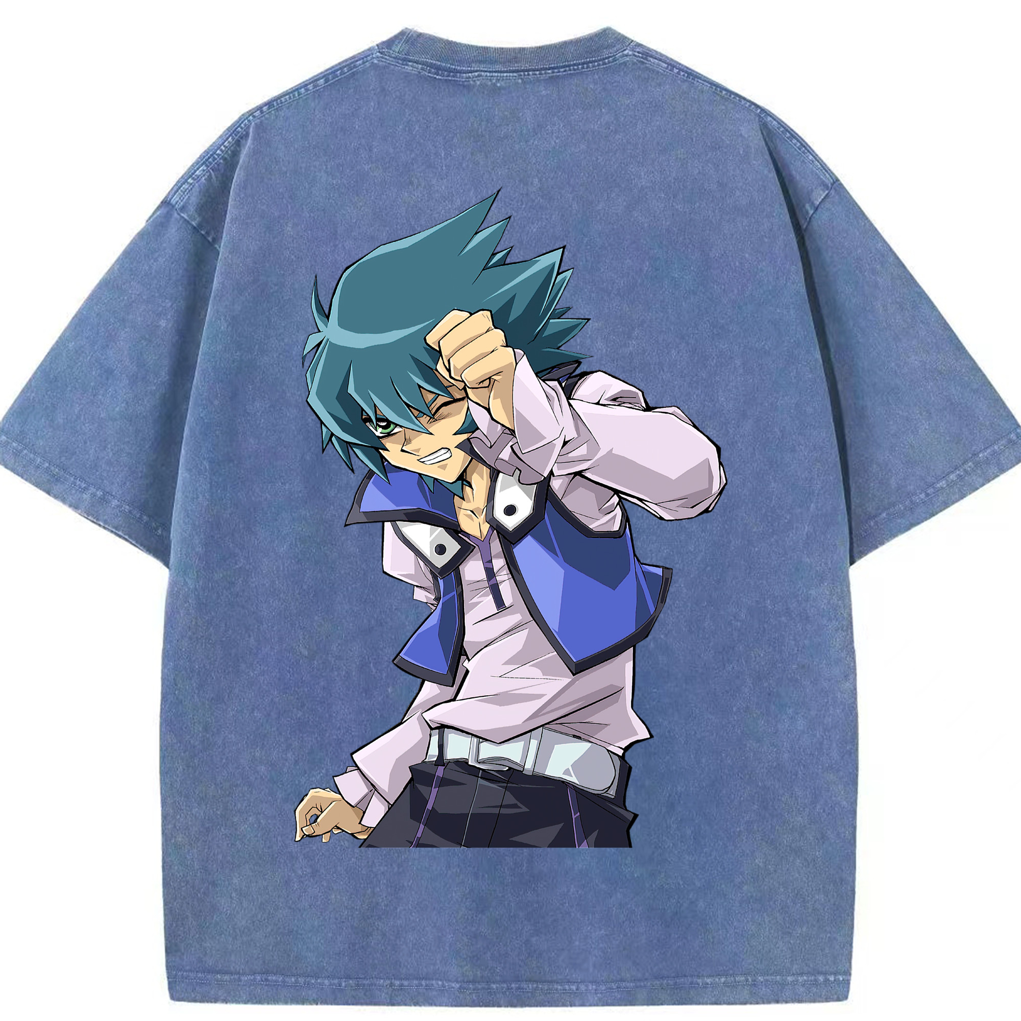 （画像用） 遊☆戯☆王 Yu-Gi-Oh! 綿100% ヴィンテージ風 半袖Tシャツ（背面プリント）