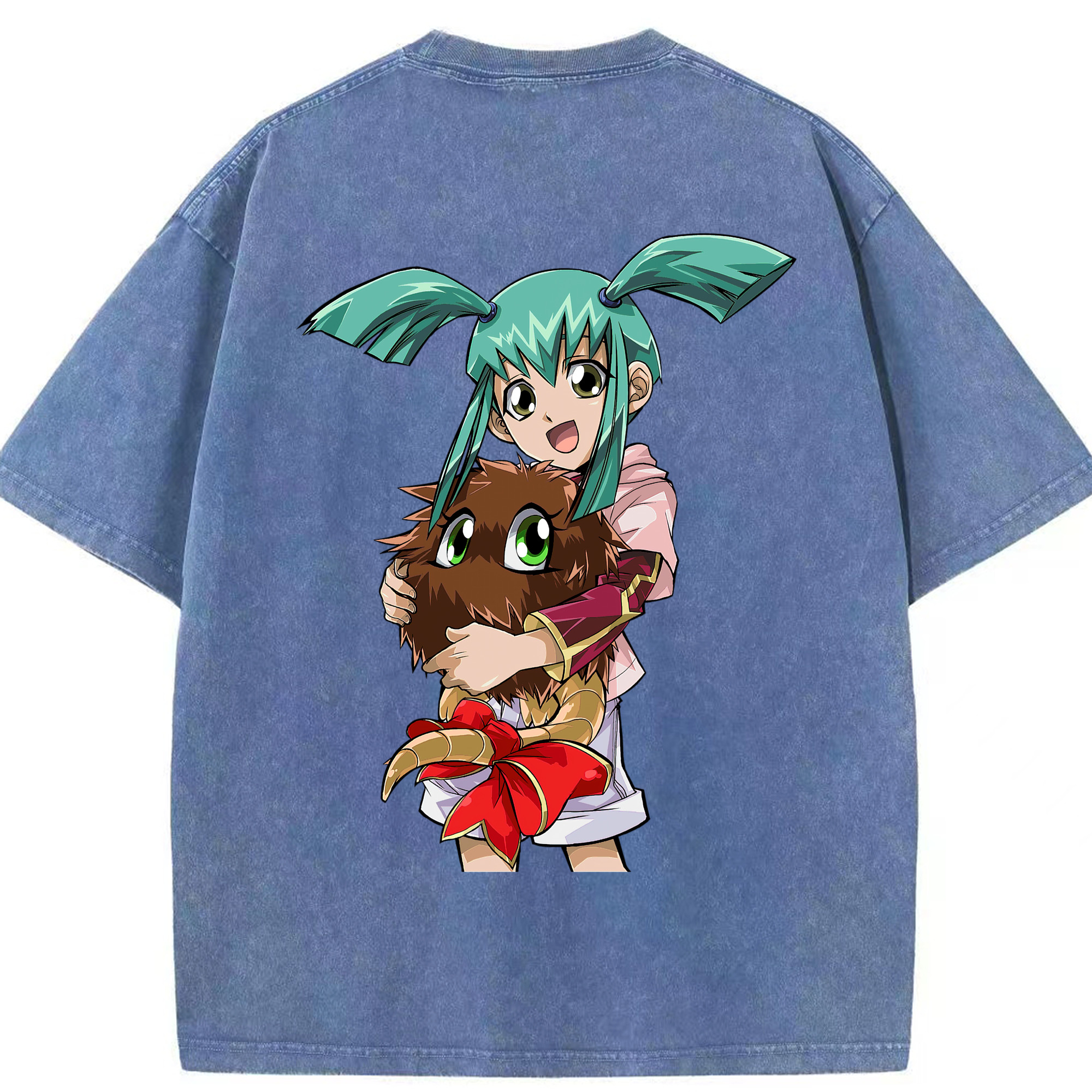 （画像用） 遊☆戯☆王 Yu-Gi-Oh! 綿100% ヴィンテージ風 半袖Tシャツ（背面プリント）