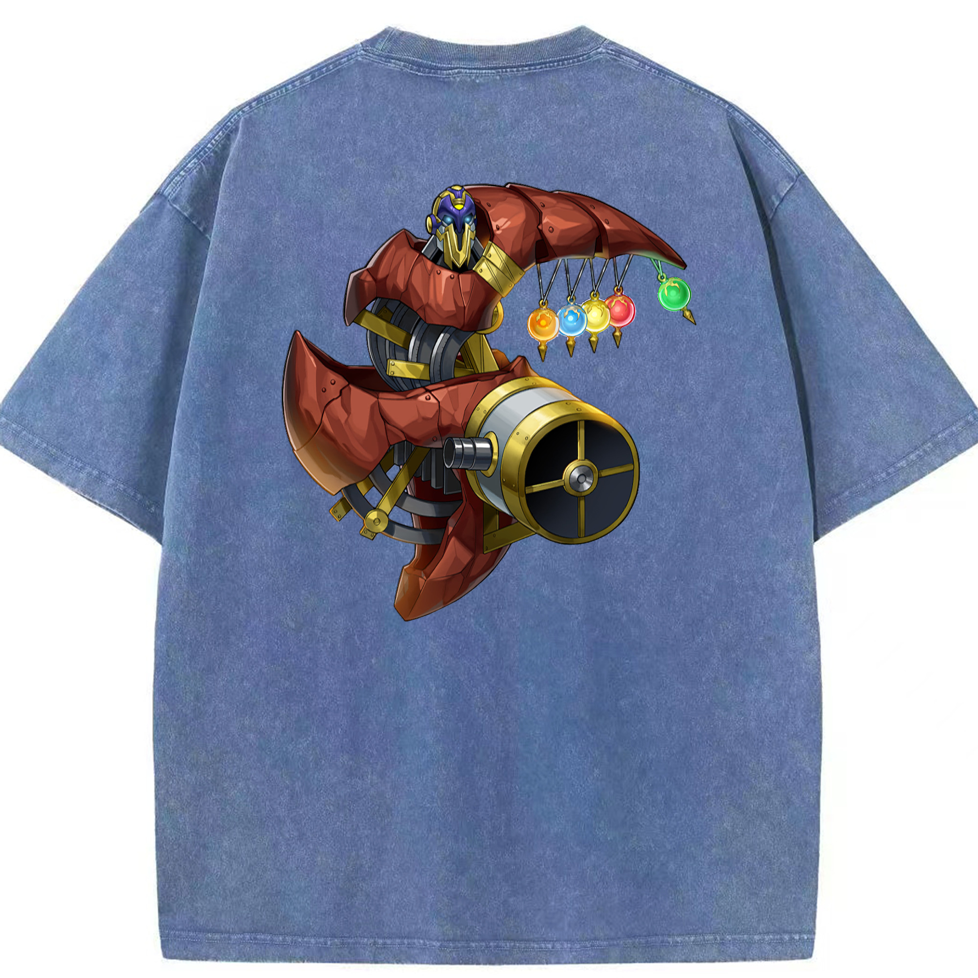 （画像用） 遊☆戯☆王 Yu-Gi-Oh! 綿100% ヴィンテージ風 半袖Tシャツ（背面プリント）
