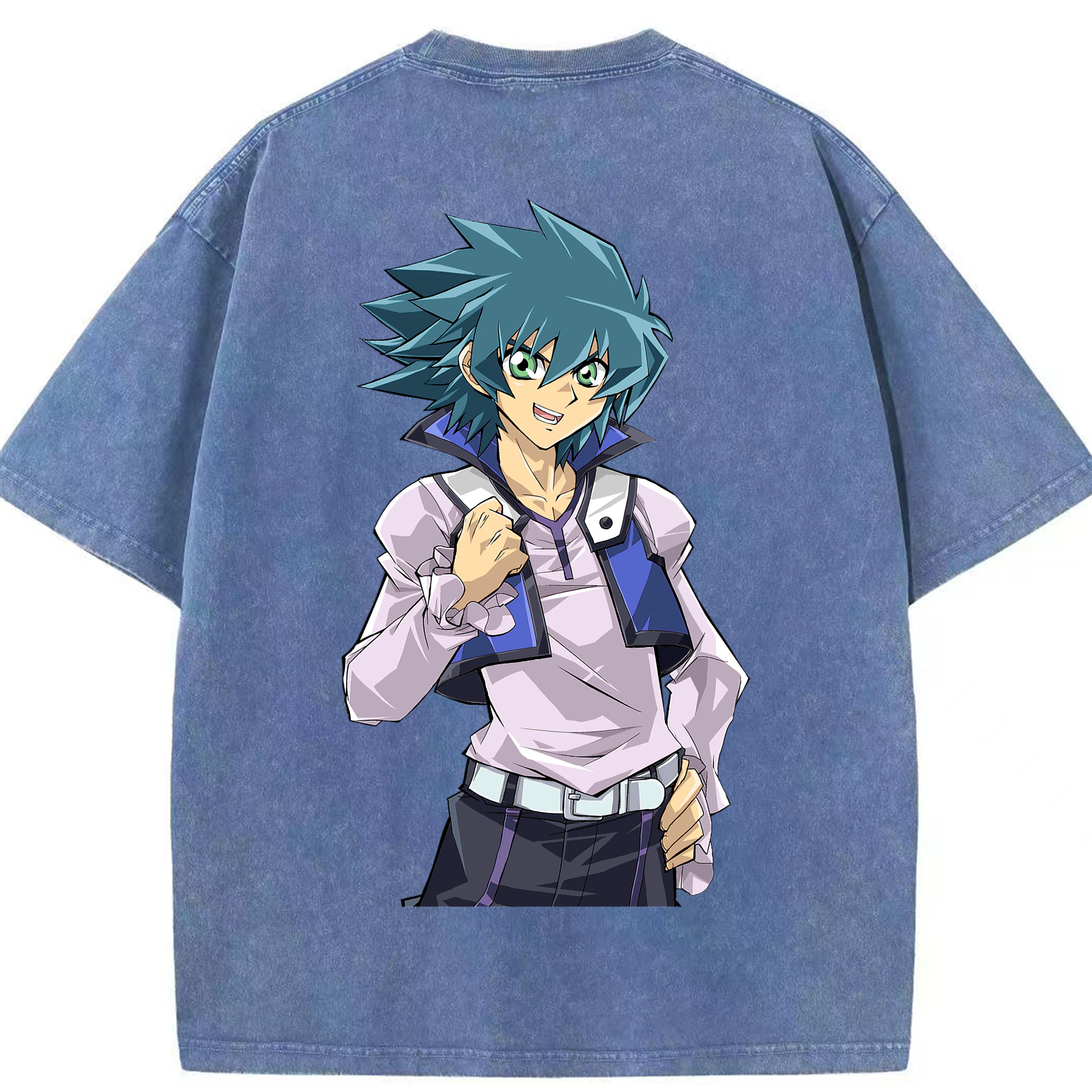 （画像用） 遊☆戯☆王 Yu-Gi-Oh! 綿100% ヴィンテージ風 半袖Tシャツ（背面プリント）