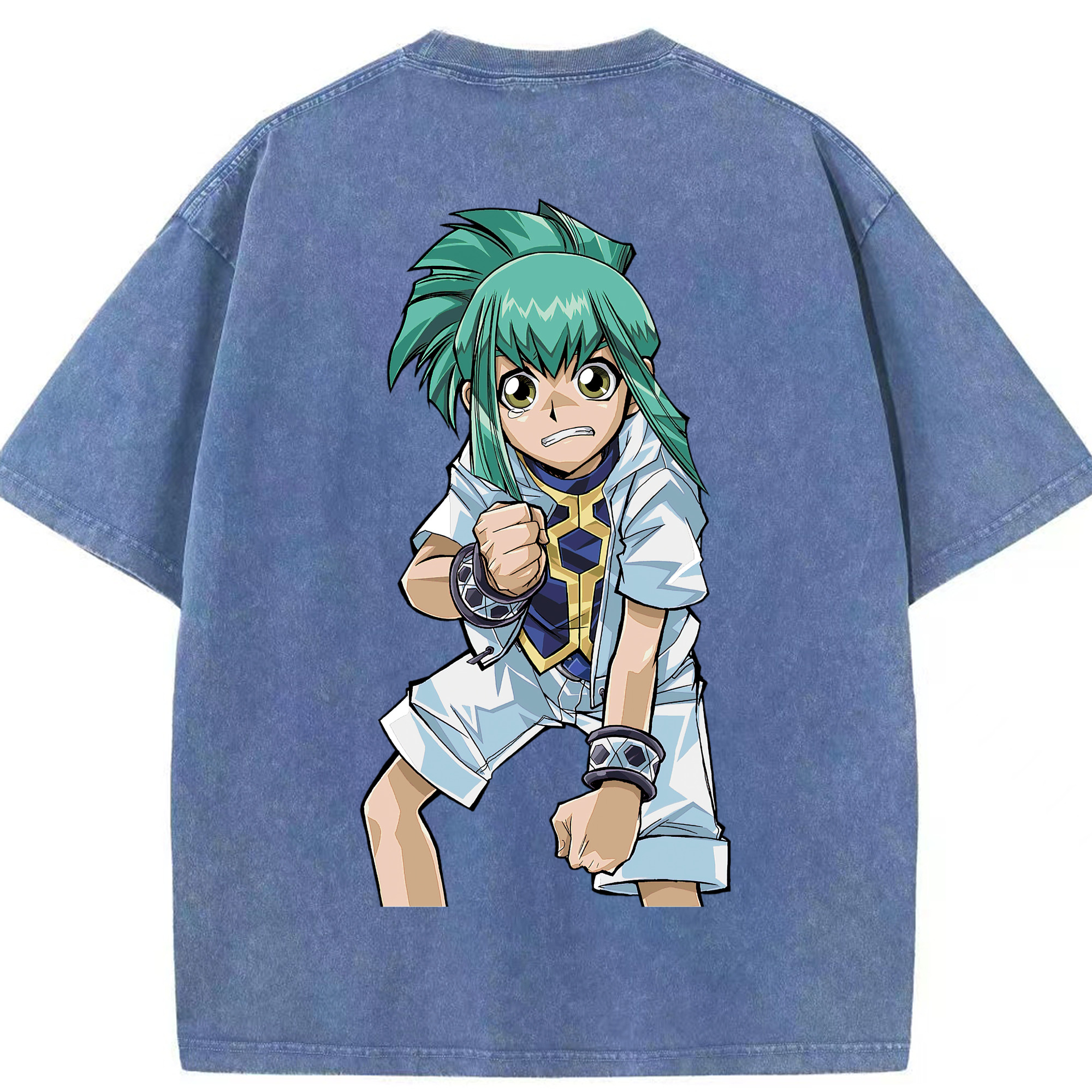 （画像用） 遊☆戯☆王 Yu-Gi-Oh! 綿100% ヴィンテージ風 半袖Tシャツ（背面プリント）