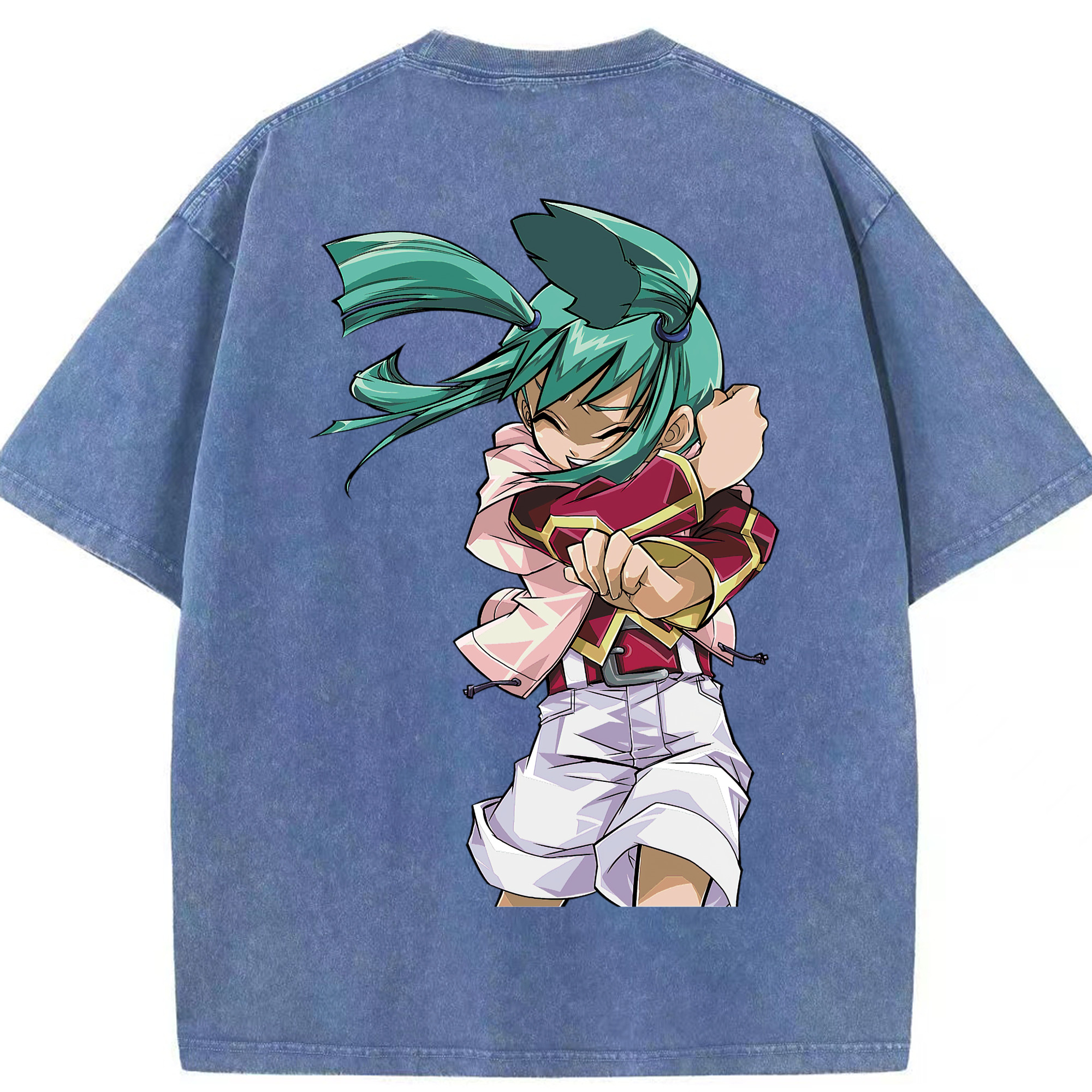 （画像用） 遊☆戯☆王 Yu-Gi-Oh! 綿100% ヴィンテージ風 半袖Tシャツ（背面プリント）