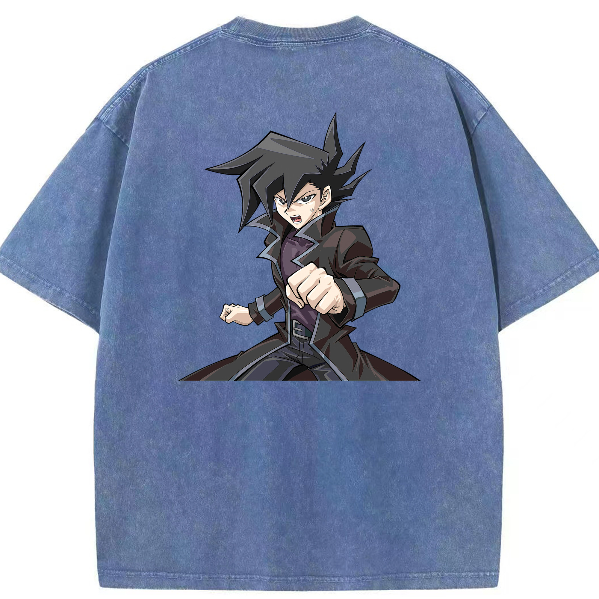 （画像用） 遊☆戯☆王 Yu-Gi-Oh! 綿100% ヴィンテージ風 半袖Tシャツ（背面プリント）