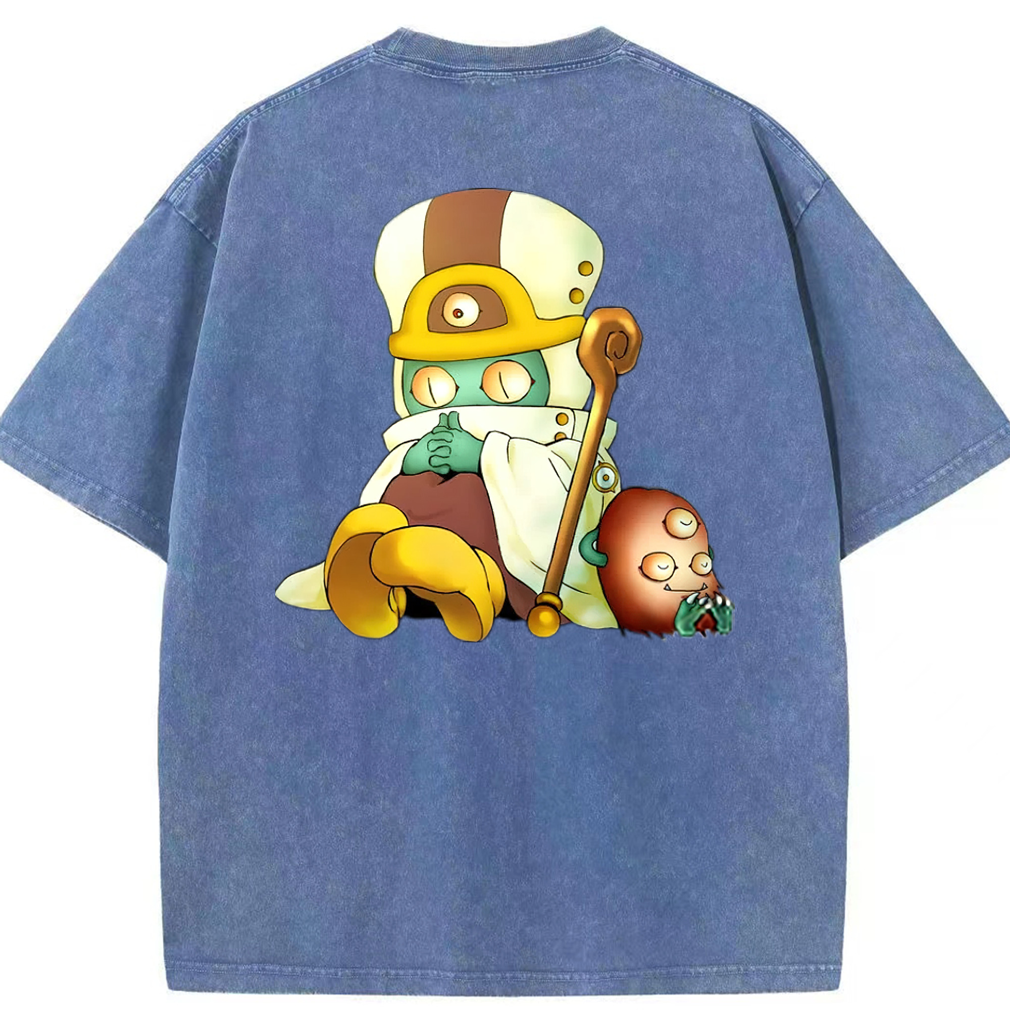 （画像用） 遊☆戯☆王 Yu-Gi-Oh! 綿100% ヴィンテージ風 半袖Tシャツ（背面プリント）