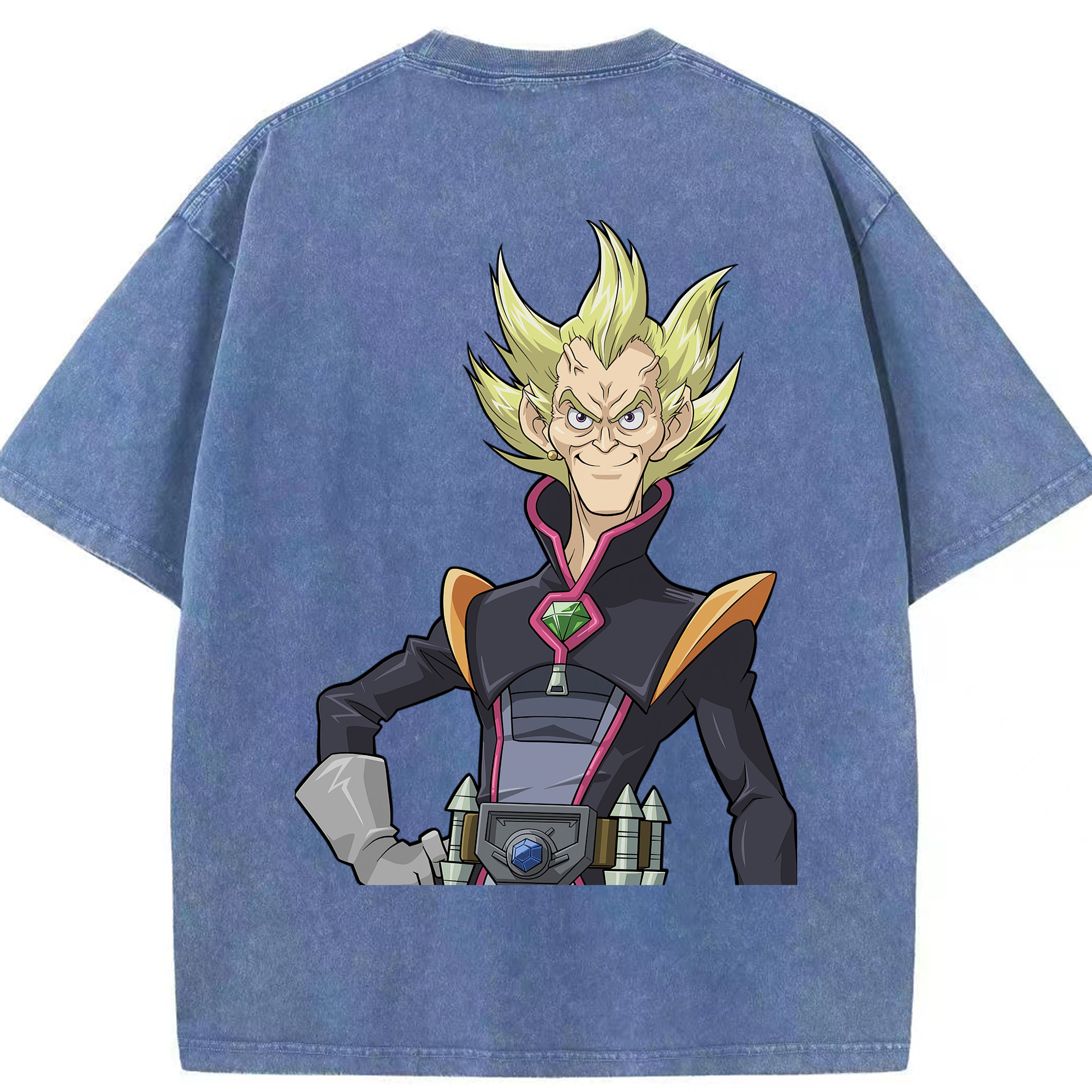 （画像用） 遊☆戯☆王 Yu-Gi-Oh! 綿100% ヴィンテージ風 半袖Tシャツ（背面プリント）
