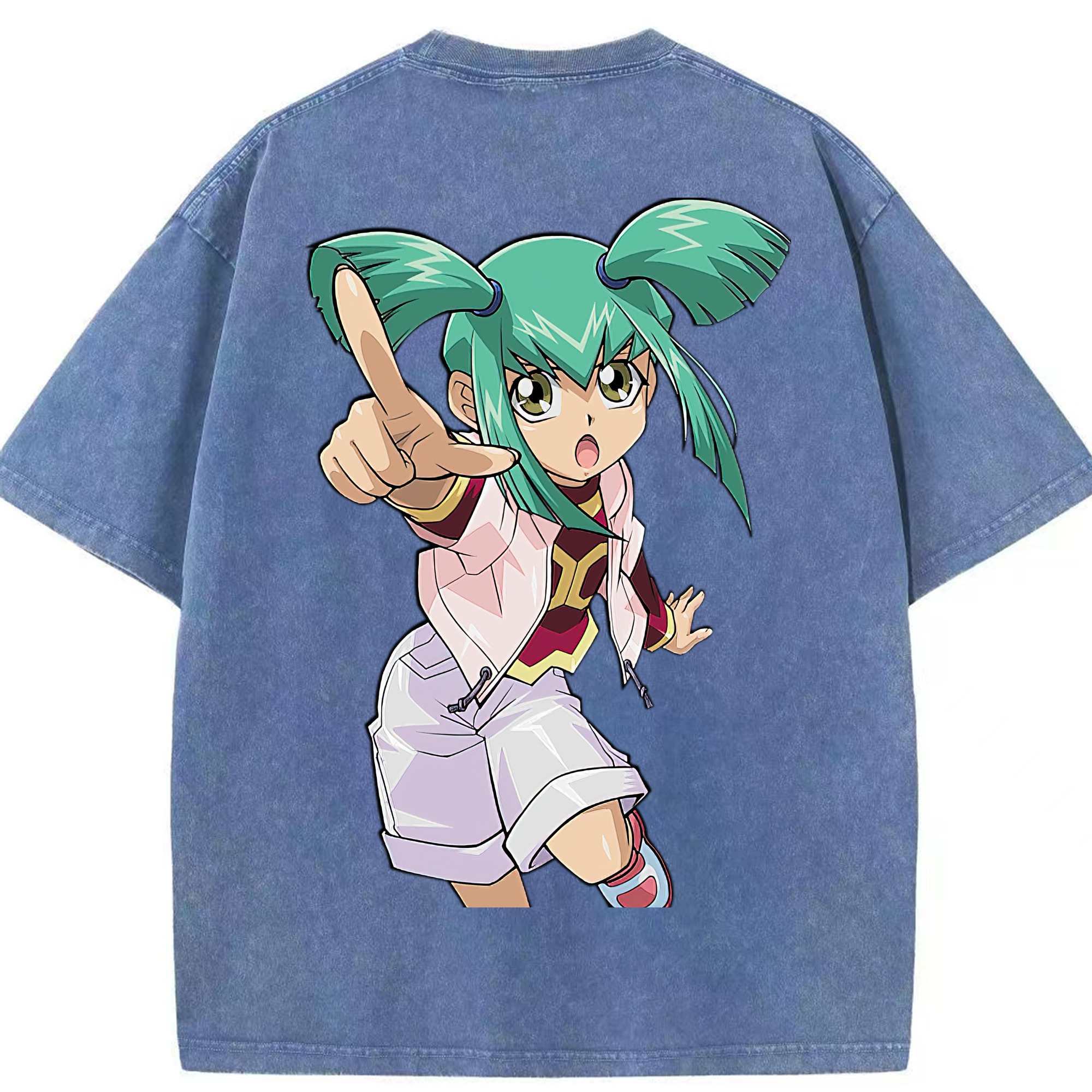 （画像用） 遊☆戯☆王 Yu-Gi-Oh! 綿100% ヴィンテージ風 半袖Tシャツ（背面プリント）